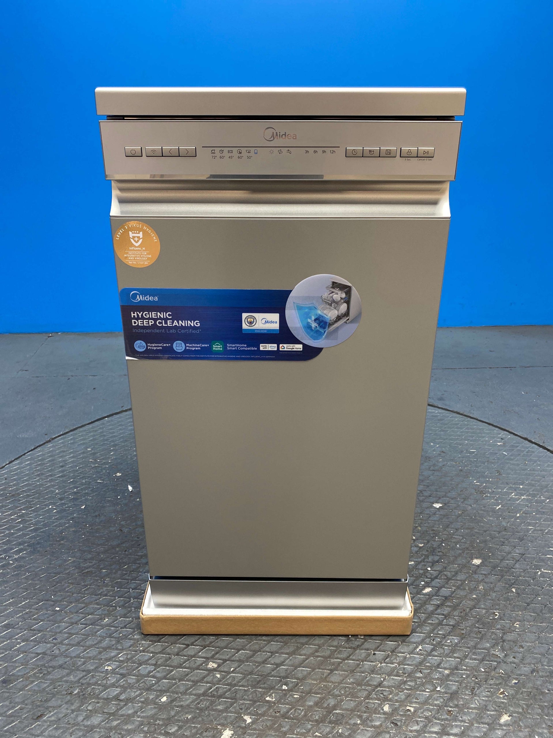 Midea MDWEF1034CS 45cm Slimline 10 Place Dishwasher