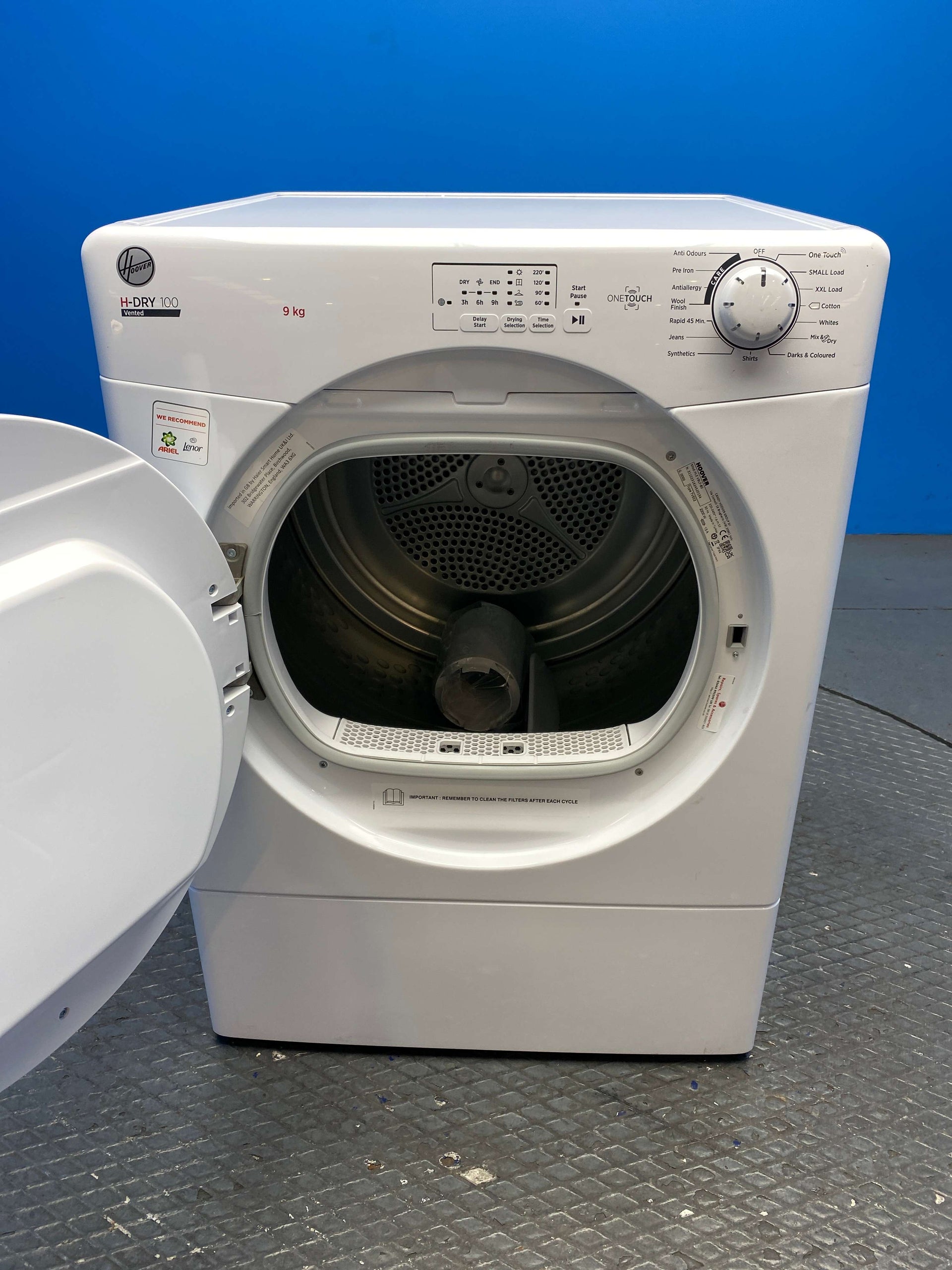 Hoover HLEV9LF 9kg Vented Tumble Dryer