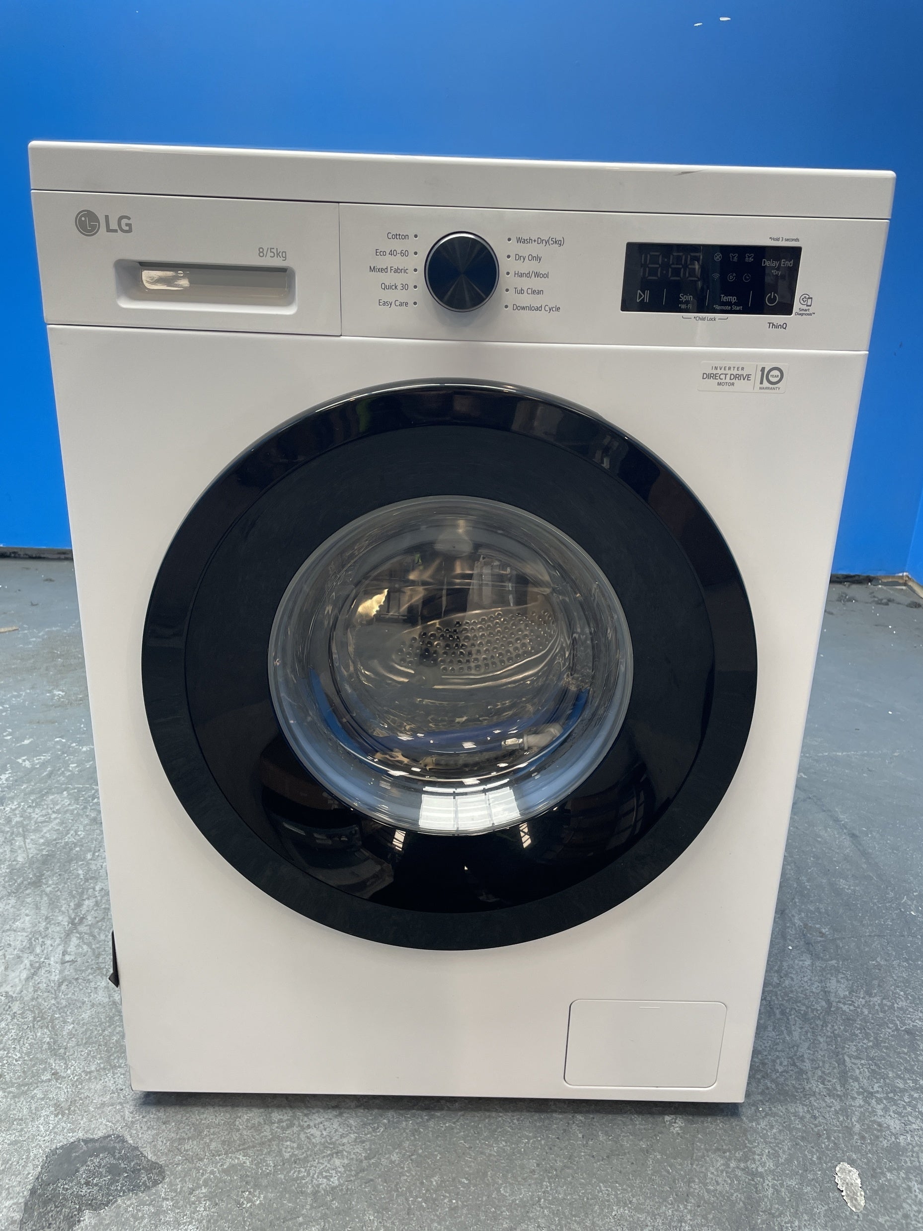 #GRC-157-468 - LG W4X1085NWK Series X10 8/5kg 1400rpm Direct Drive Washer Dryer