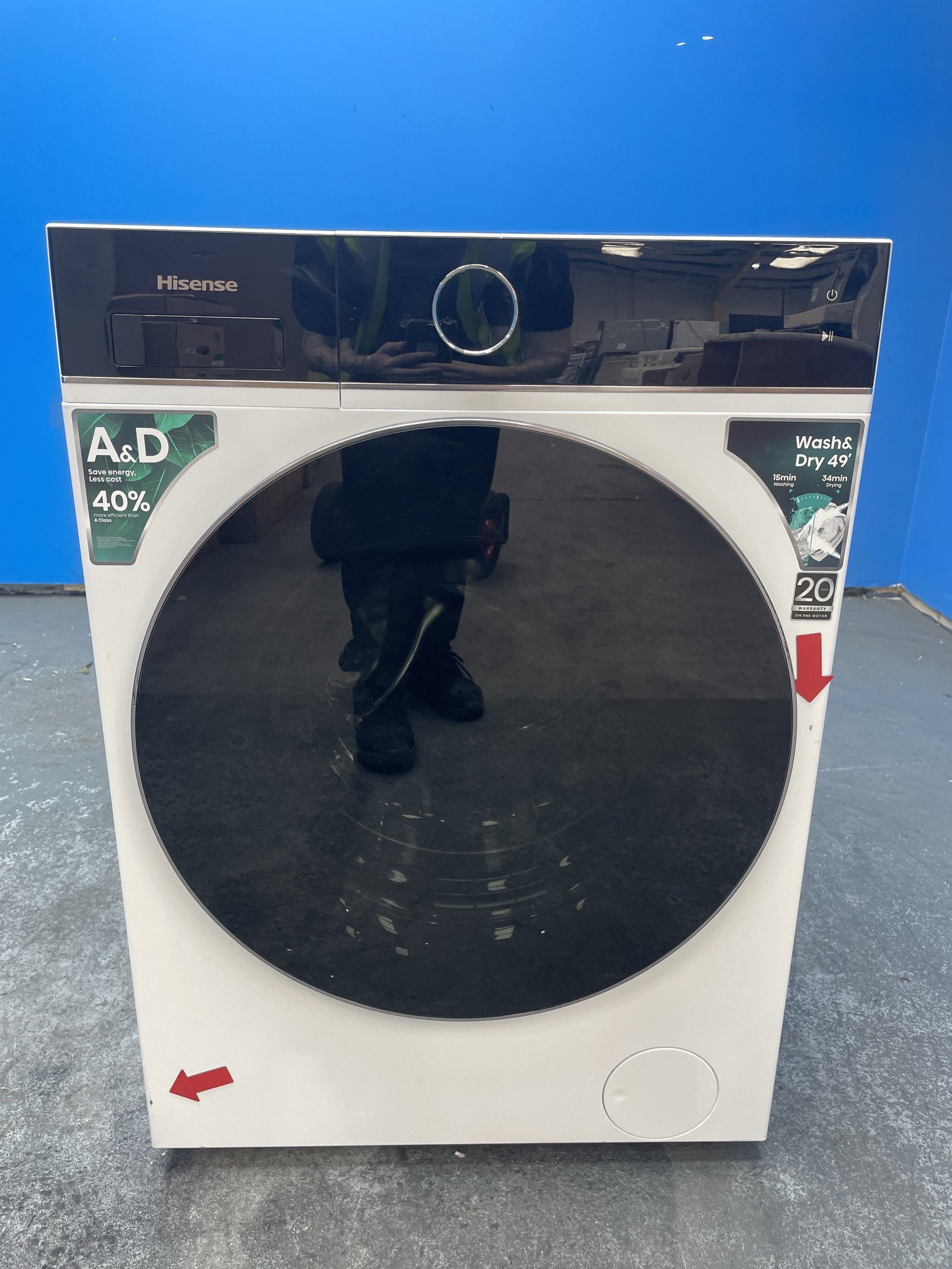 #GRC-143-444 - Hisense WD5I1245BWR 5i Series 12/8kg 1400rpm Washer Dryer