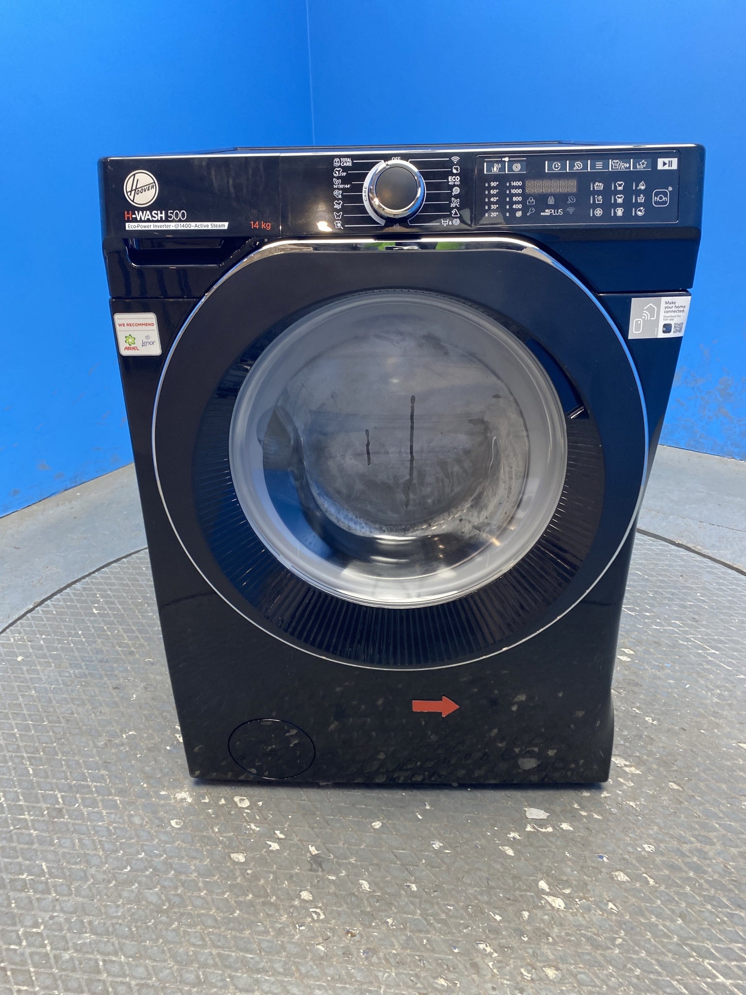 Hoover HW414AMBCB 14kg 1400 Spin Washing Machine