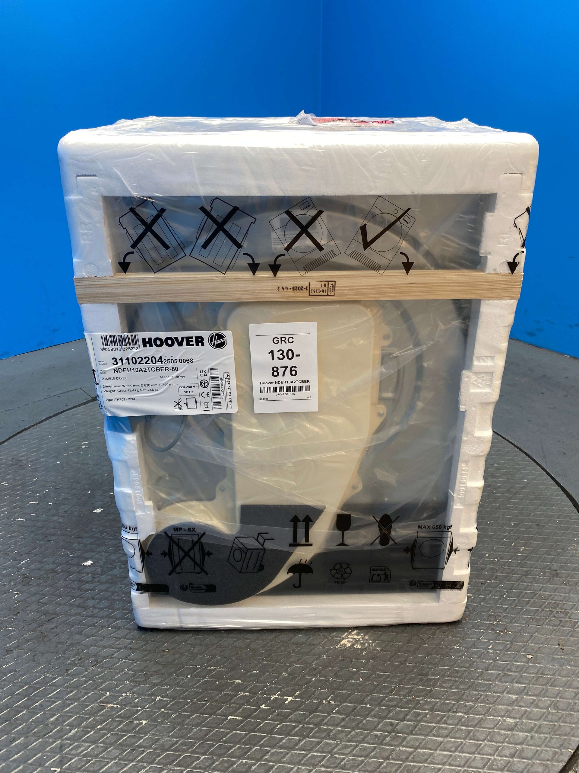Hoover NDEH10A2TCBER 10kg Heat Pump Tumble Dryer