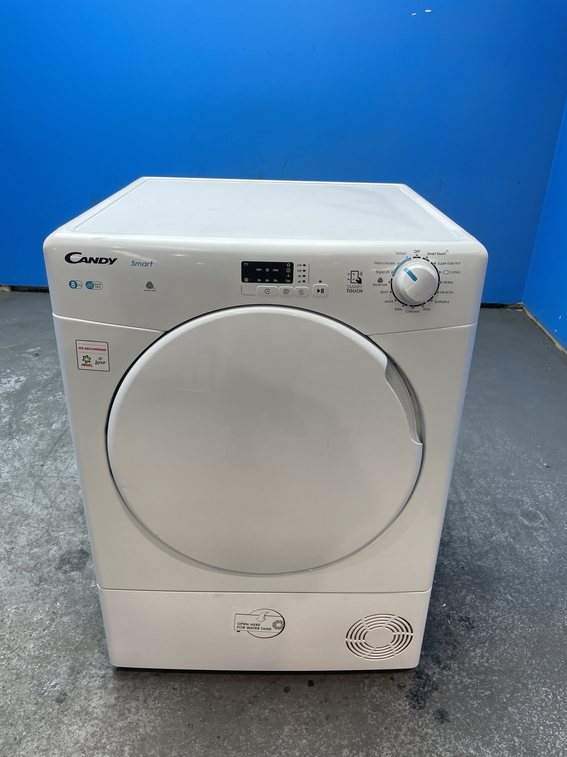 #GRC-162-679 - Candy Smart 8kg Condenser Tumble Dryer – NFC Connectivity, White