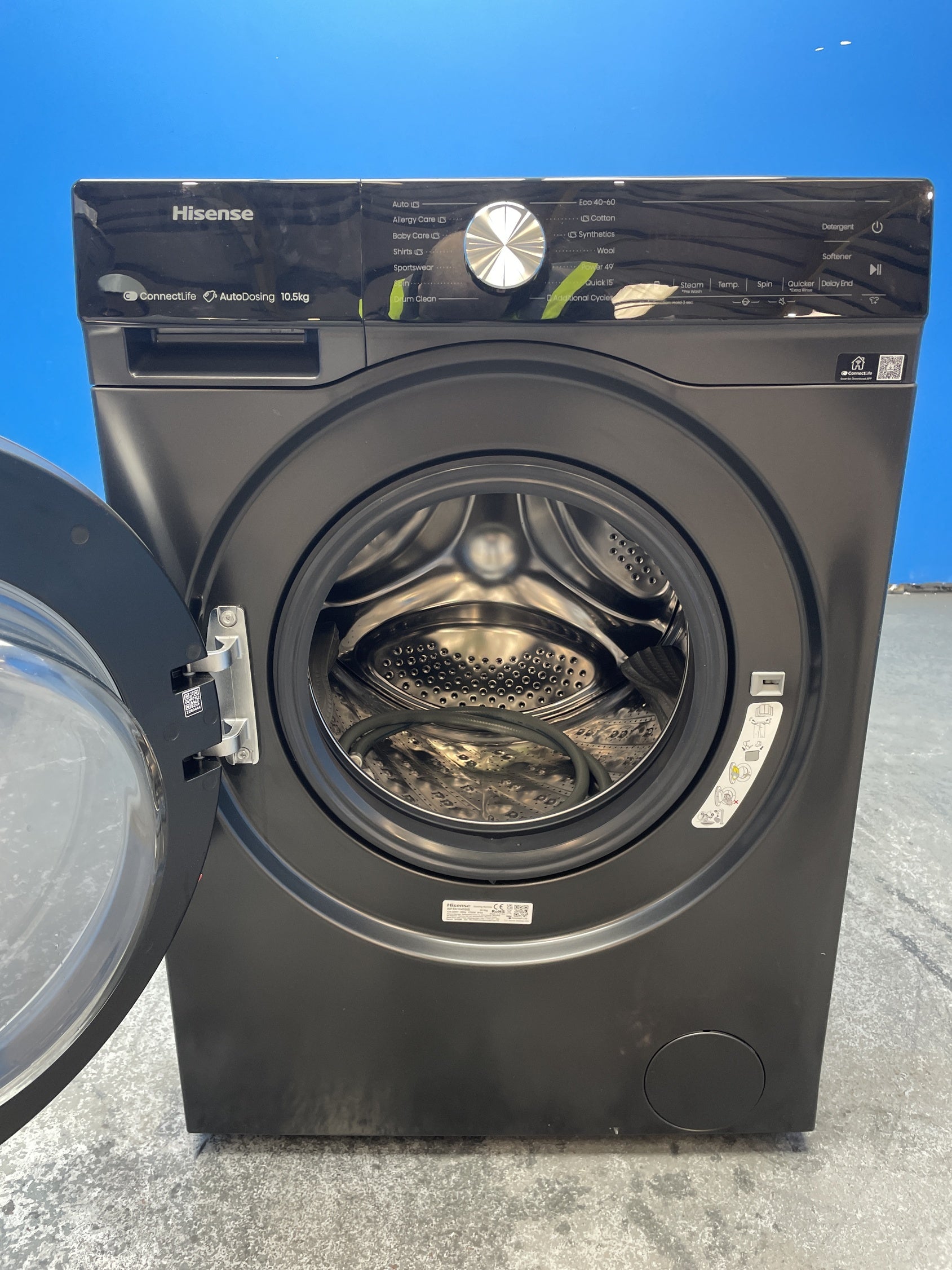 #GRC-150-556 - Hisense WF5S1045BB 10.5kg 1400 Spin Washing Machine