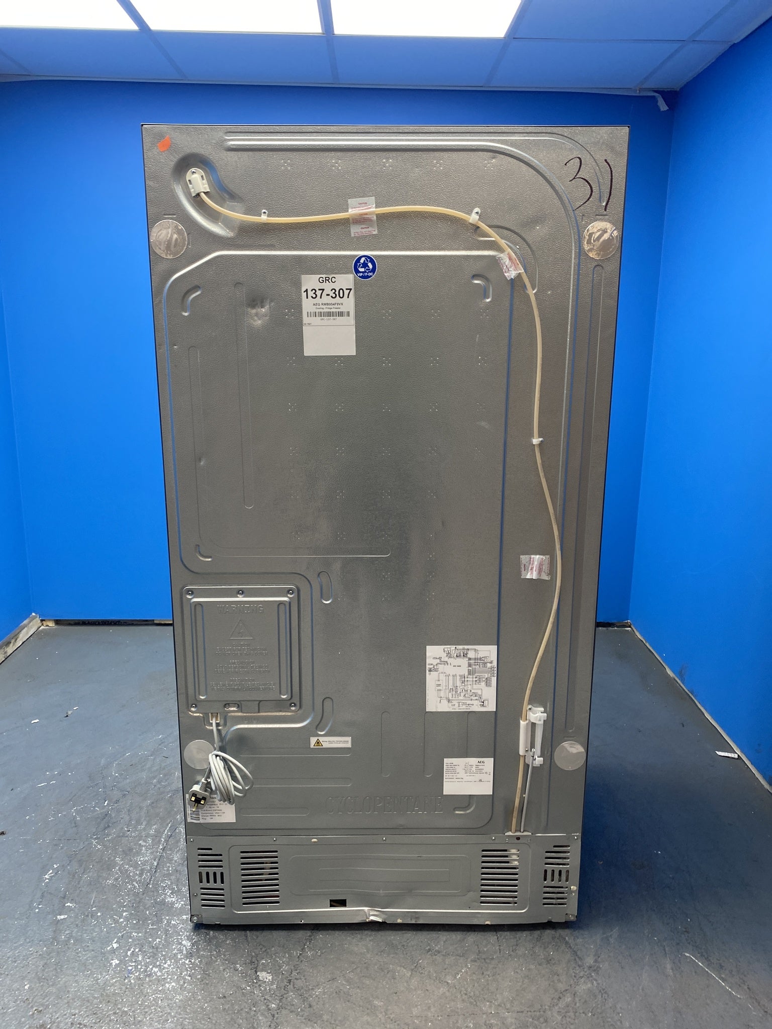 AEG 9000 Series Smart American Fridge Freezer Stainless Steel