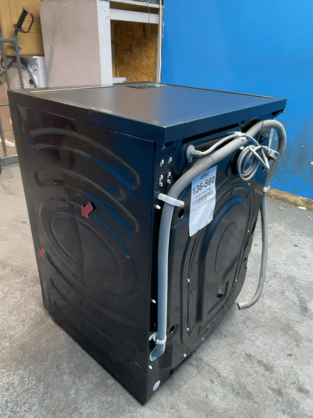 #GRC-136-560 - Hisense 12kg 1400rpm Washing Machine – Steam Wash, WiFi Connected, Black