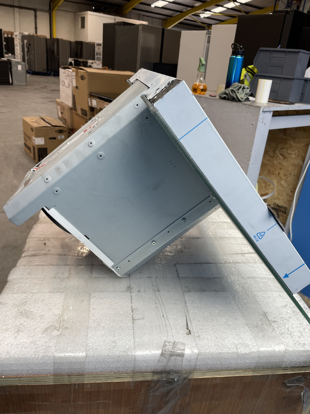 #GRC-154-026 - Electrolux 60cm Flat Glass Chimney Cooker Hood – LED, Steel & Glass
