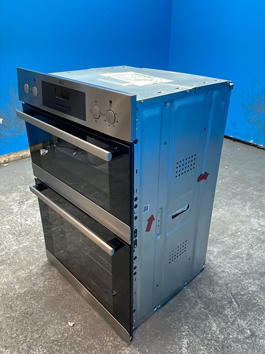 #GRC-156-024 - AEG 6000 SurroundCook 60cm Electric Double Oven – 108L Capacity, Self-Cleaning