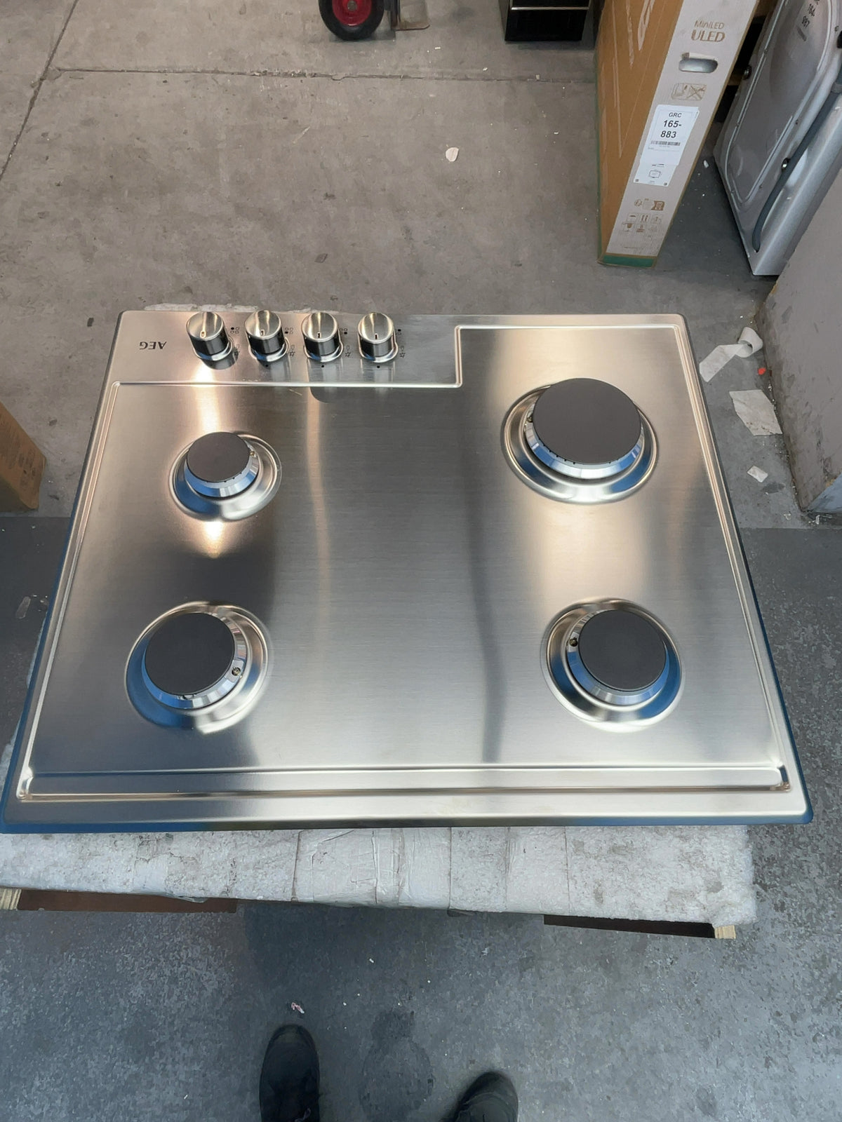 #GRC-158-248 - AEG 3000 Series 60cm Gas Hob – 4 Burners, Slimline Design, SpeedBurn Tech