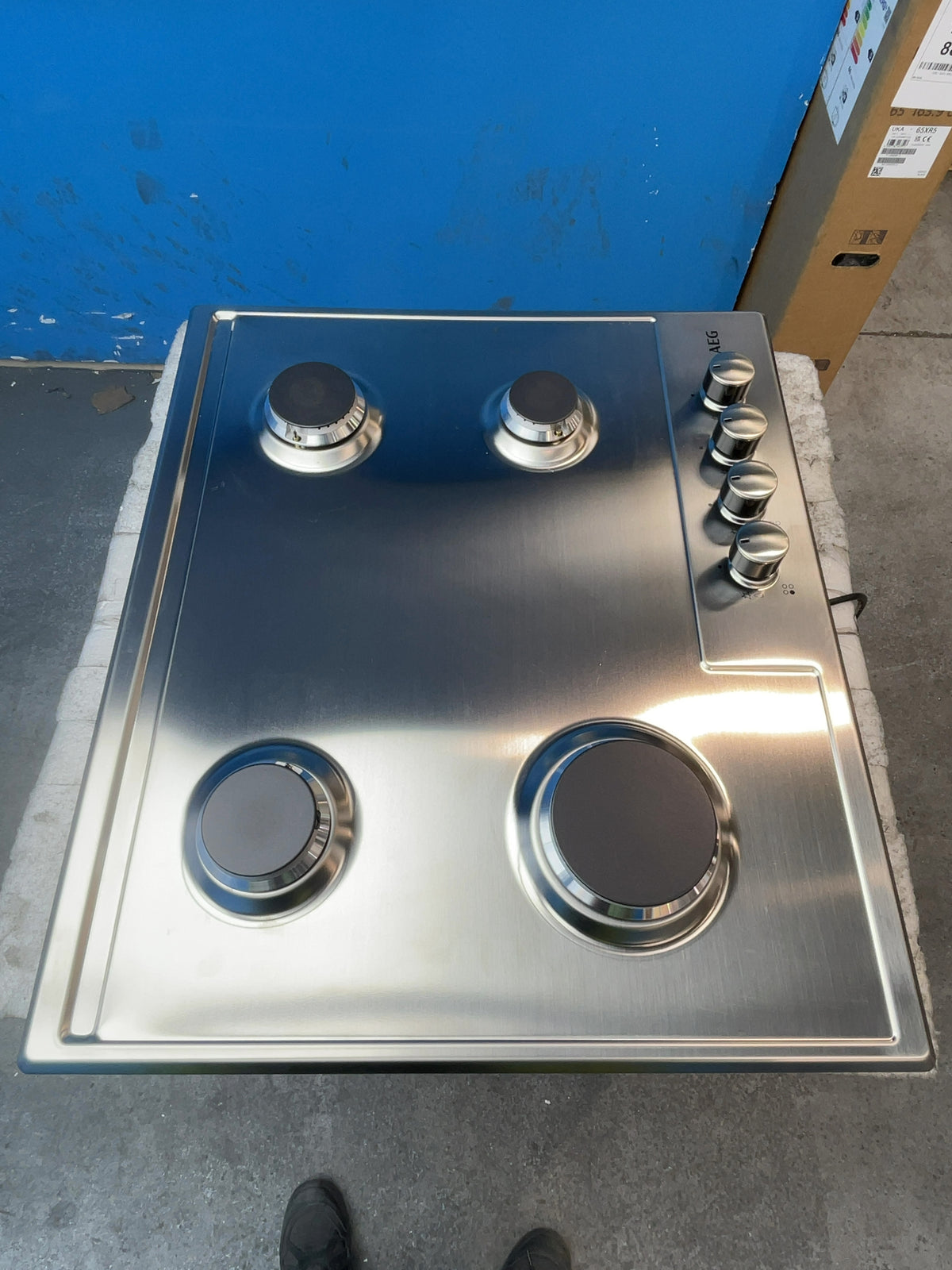#GRC-158-248 - AEG 3000 Series 60cm Gas Hob – 4 Burners, Slimline Design, SpeedBurn Tech