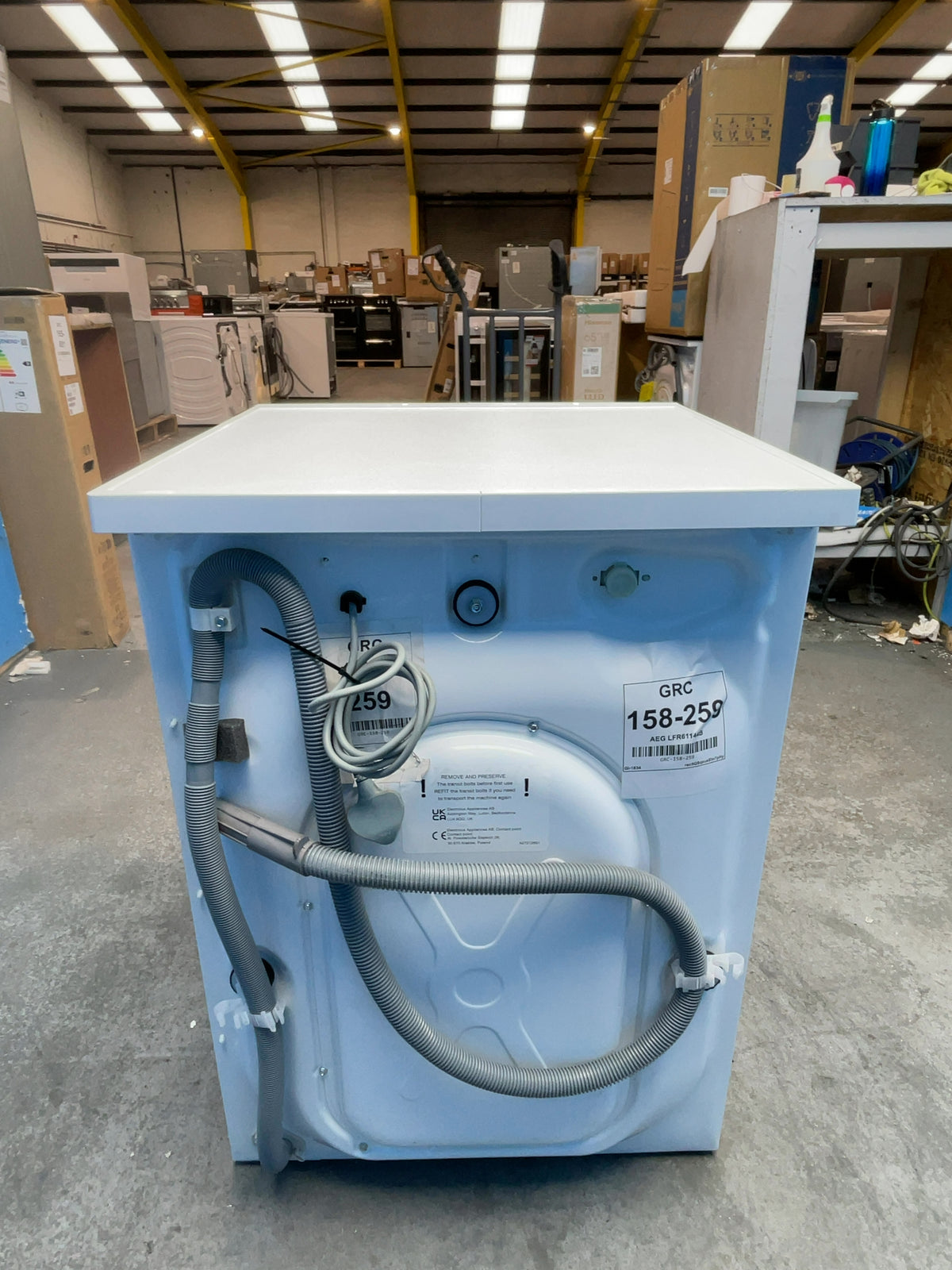 #GRC-158-259 - AEG 10kg 1400rpm Washing Machine – ProSense, Inverter Motor, White
