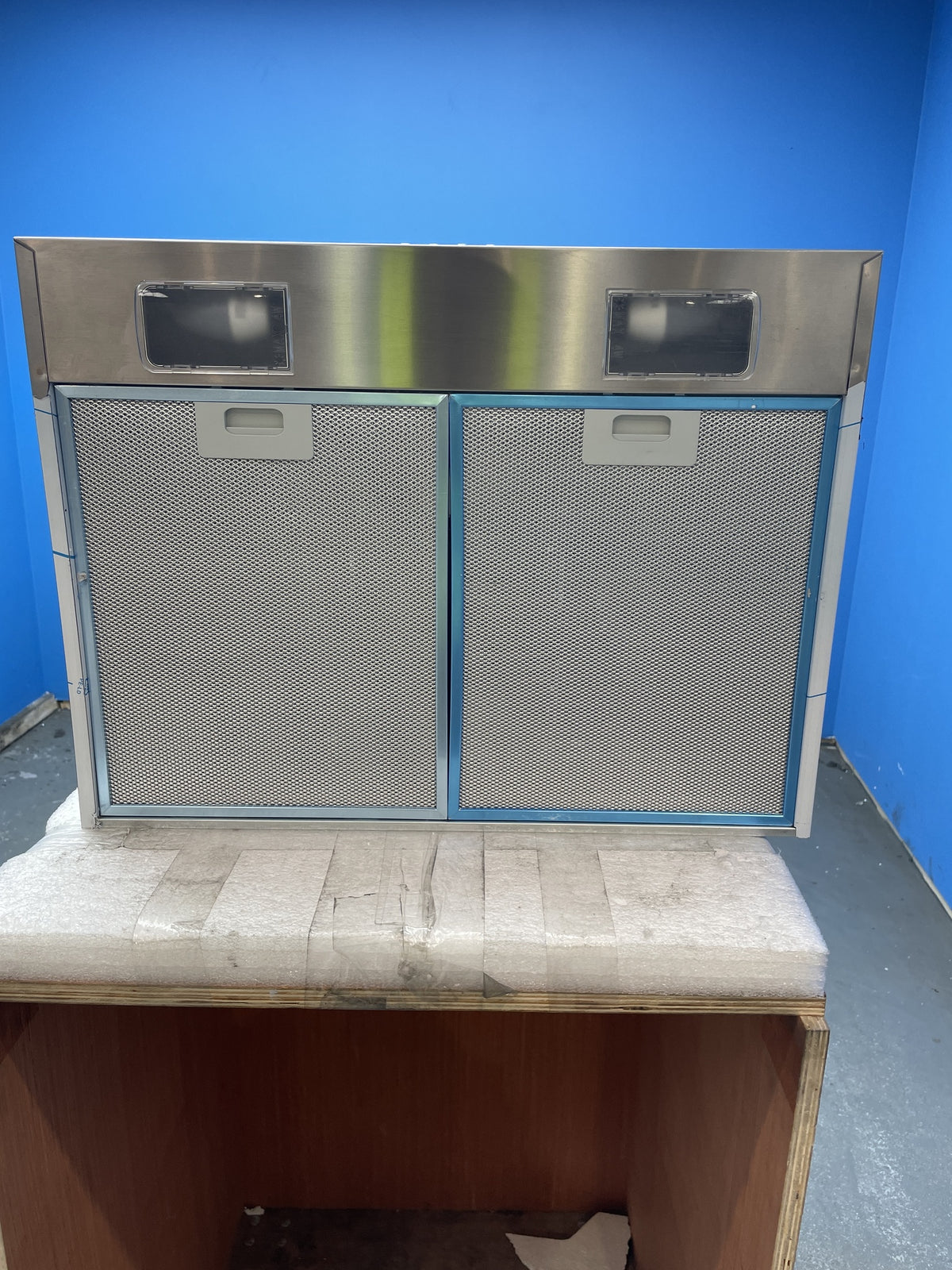 #GRC-158-294 - Electrolux 60cm Pyramid Chimney Cooker Hood – 2 LED Lights, Steel