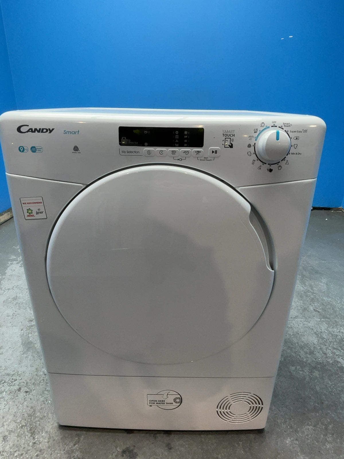 #GRC-158-530 - Candy Smart 9kg Condenser Tumble Dryer – WiFi Connected, White, G Energy Rating