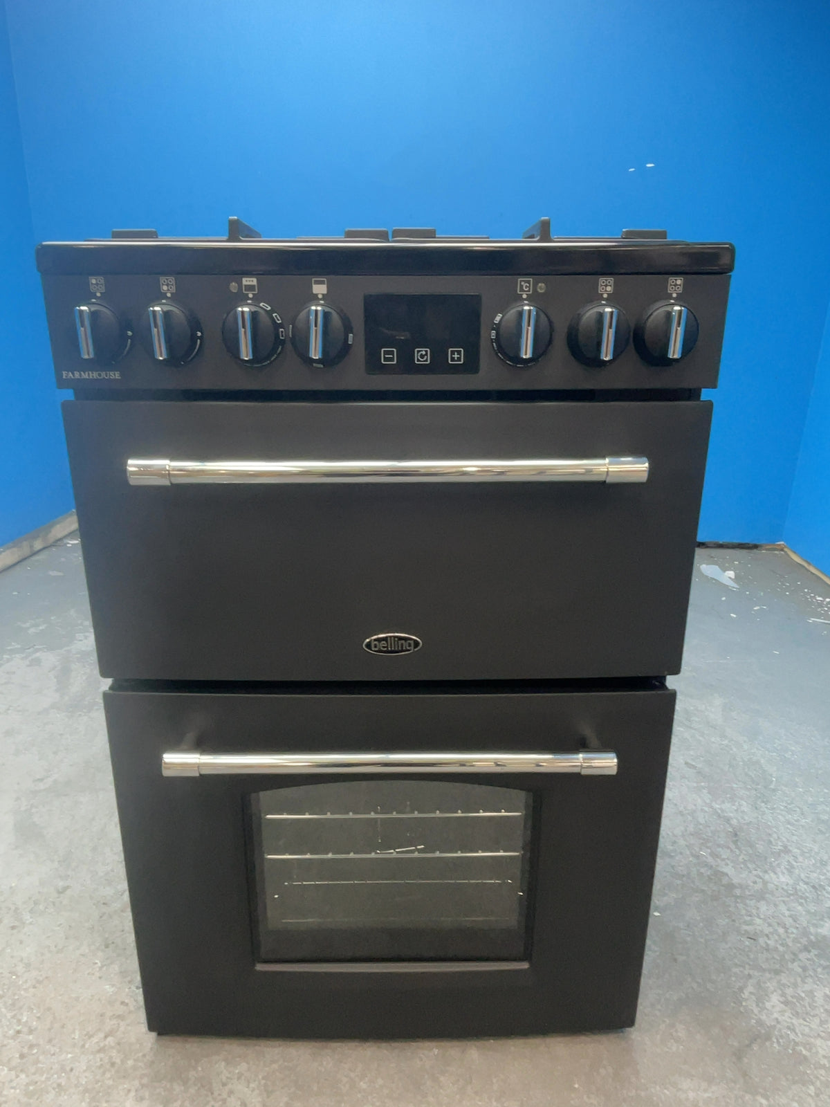#GRC-159-432 - Belling Farmhouse 60cm Dual Fuel Double Oven Cooker – AirFry, Anthracite
