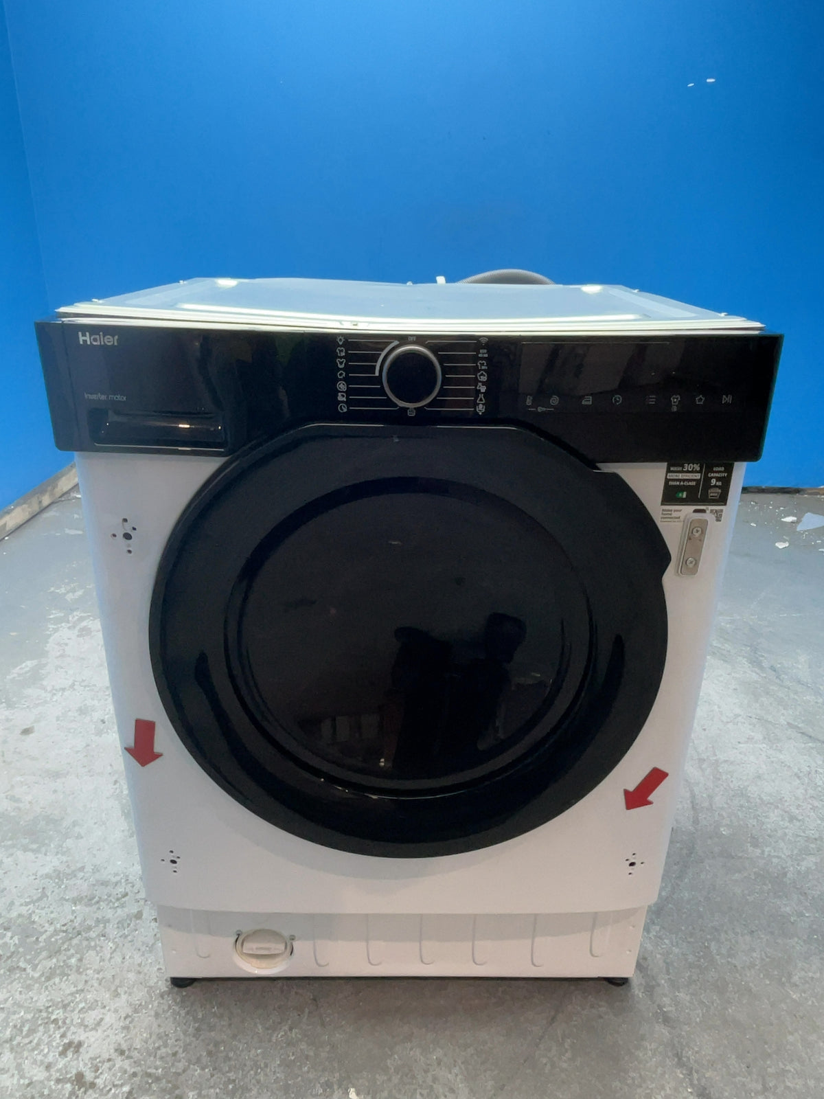 #GRC-161-644 - Haier 9kg 1600rpm Integrated Washing Machine – Instant Mix Technology, White