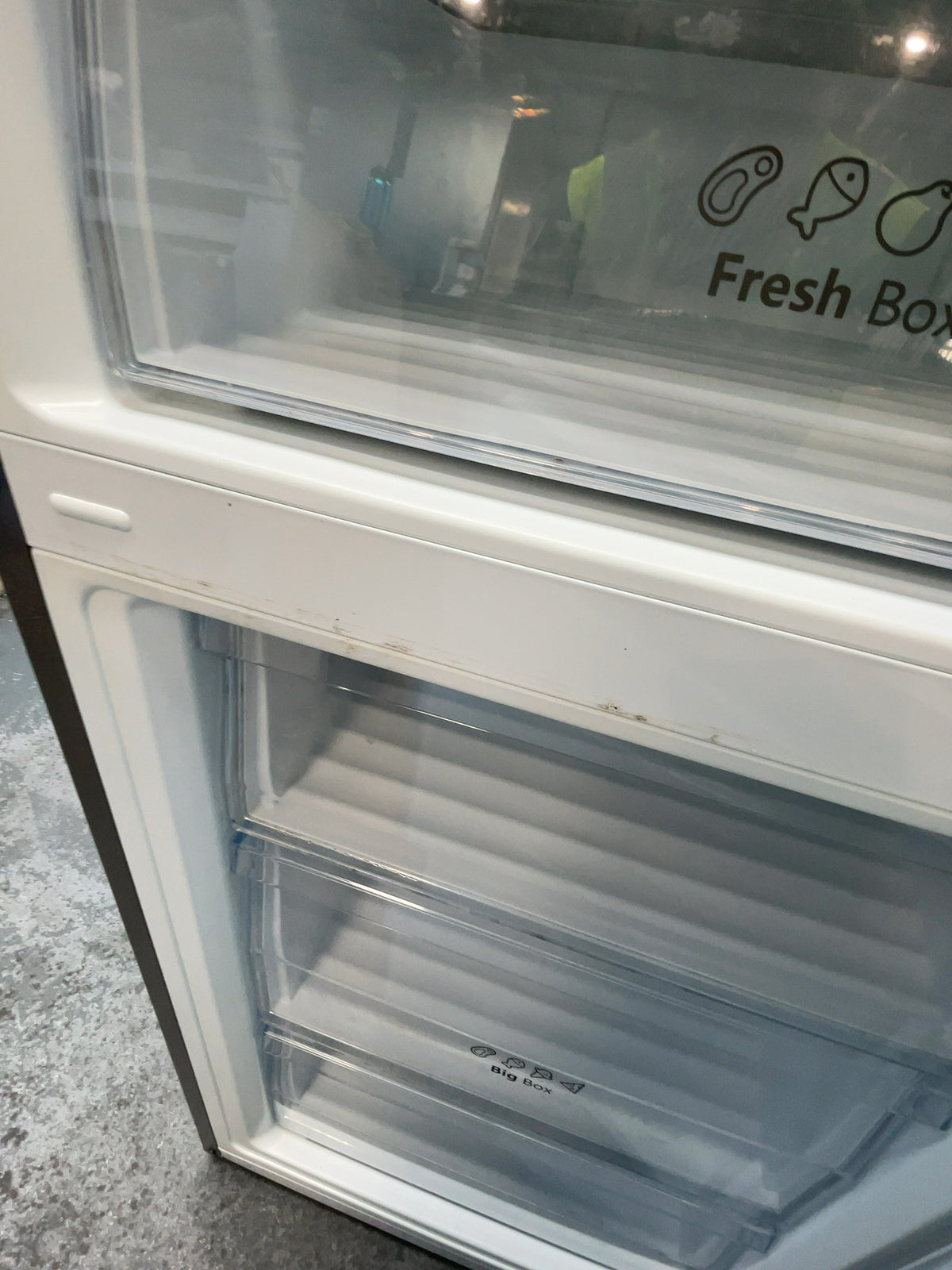 #GRC-161-872 - Hisense 60cm Fridge Freezer – 336L Total Capacity, Total No Frost, Inverter Motor, Inox