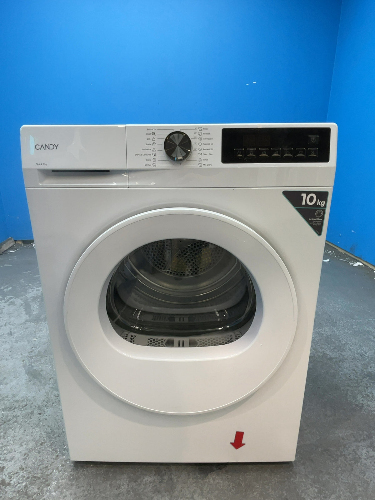 #GRC-162-897 - Candy Quick Pro 10kg Heat Pump Tumble Dryer – Sensor Drying, White
