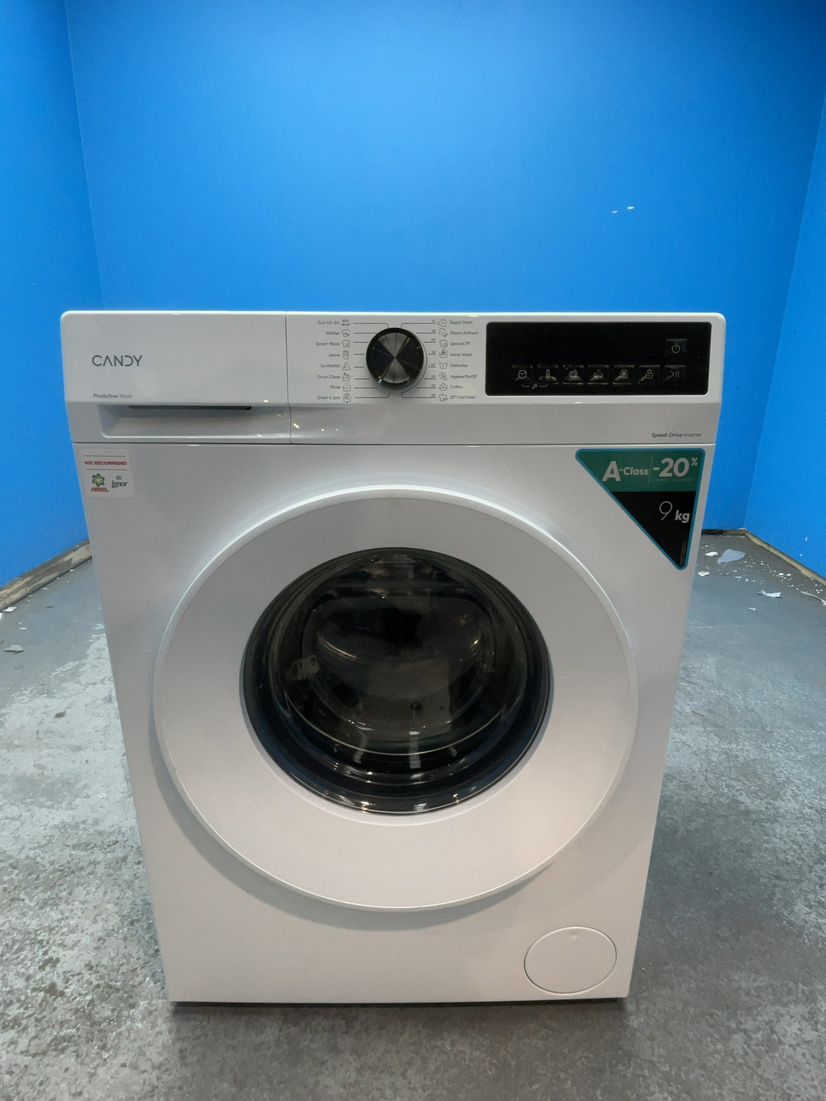 #GRC-162-898 - Candy 9kg 1400rpm Washing Machine – Quick Wash, MixPower System, White