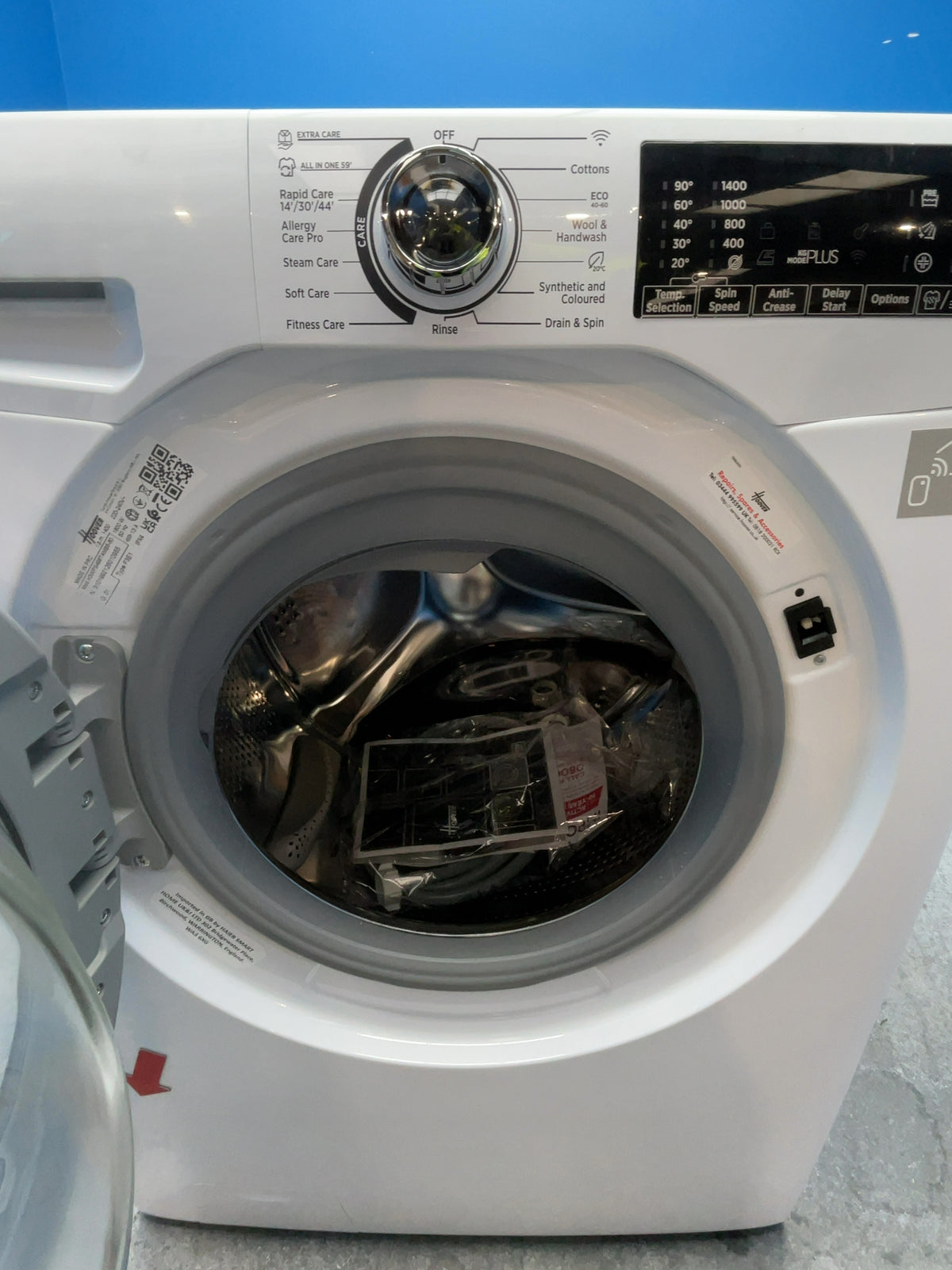 #GRC-162-912 - Hoover H-WASH 350 9kg 1400rpm Washing Machine – Allergy Care Pro, White