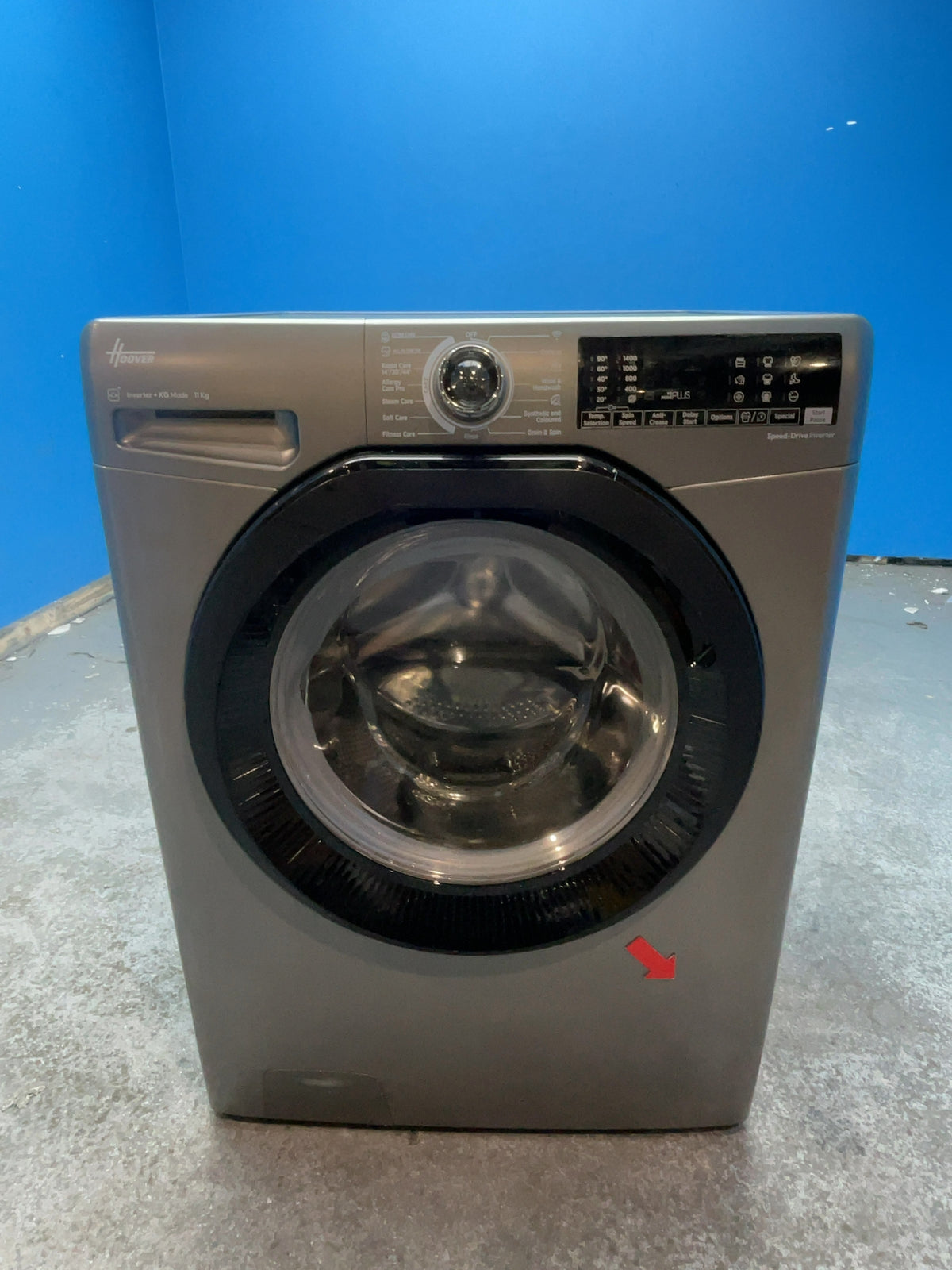 #GRC-162-948 - Hoover H-WASH 350 11kg Washing Machine – 1400rpm, hOn Smart App, Graphite