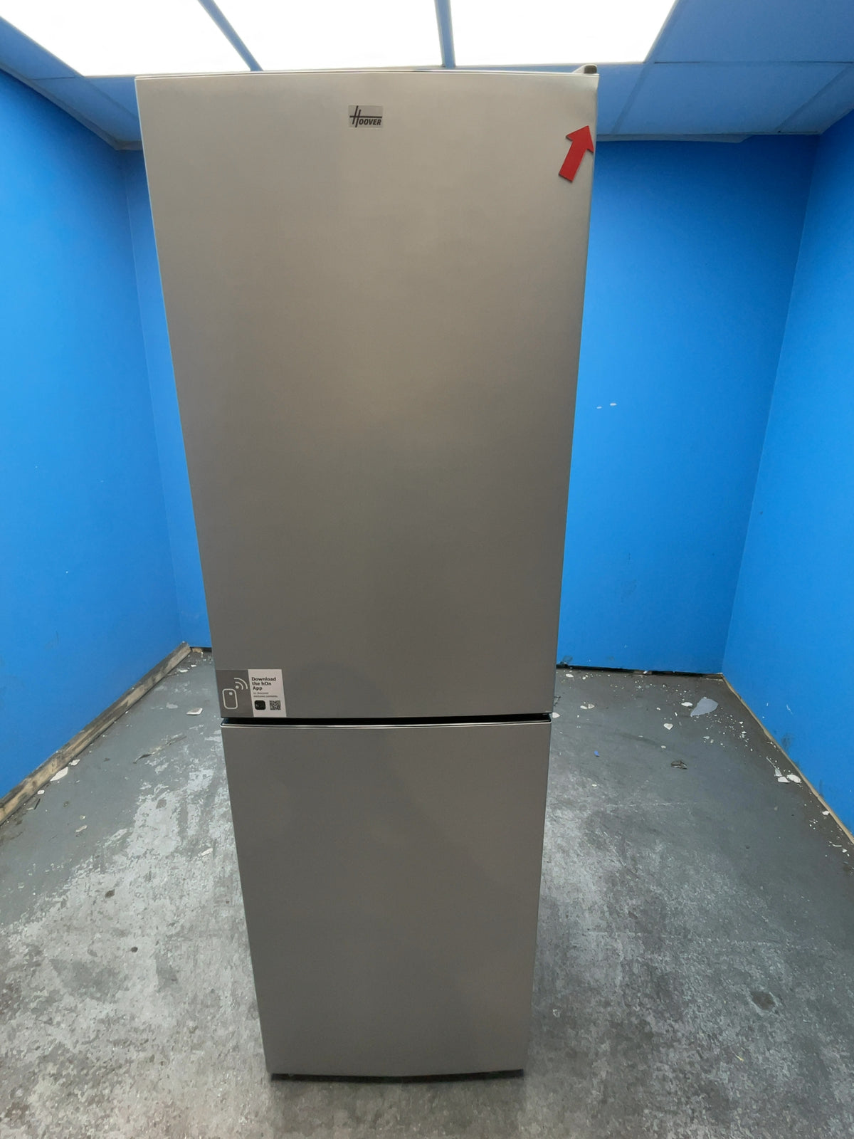 #GRC-162-965 - Hoover H-FRIDGE 300 54.5cm 50/50 Fridge Freezer – 252L, Silver, Low Frost