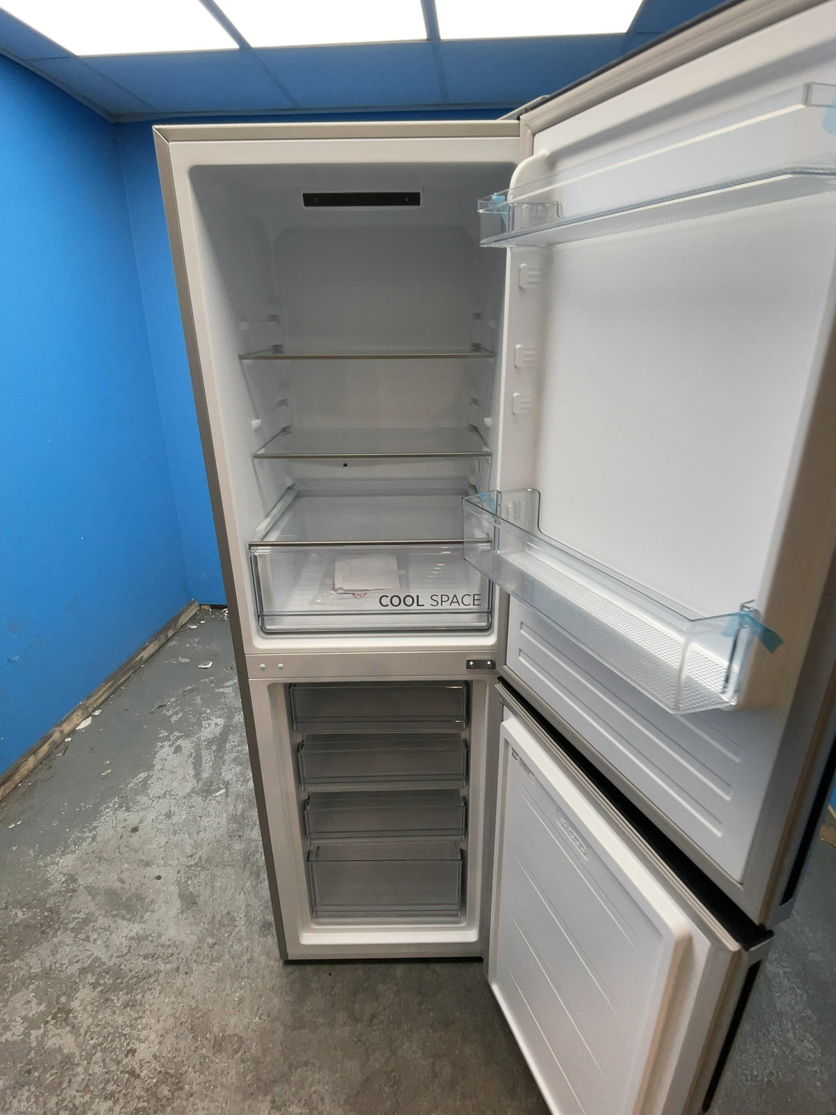 #GRC-162-965 - Hoover H-FRIDGE 300 54.5cm 50/50 Fridge Freezer – 252L, Silver, Low Frost