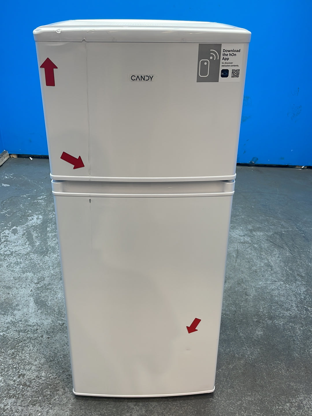 #GRC-163-014 - Candy 48cm Fridge Freezer – 117L, White, Manual Defrost