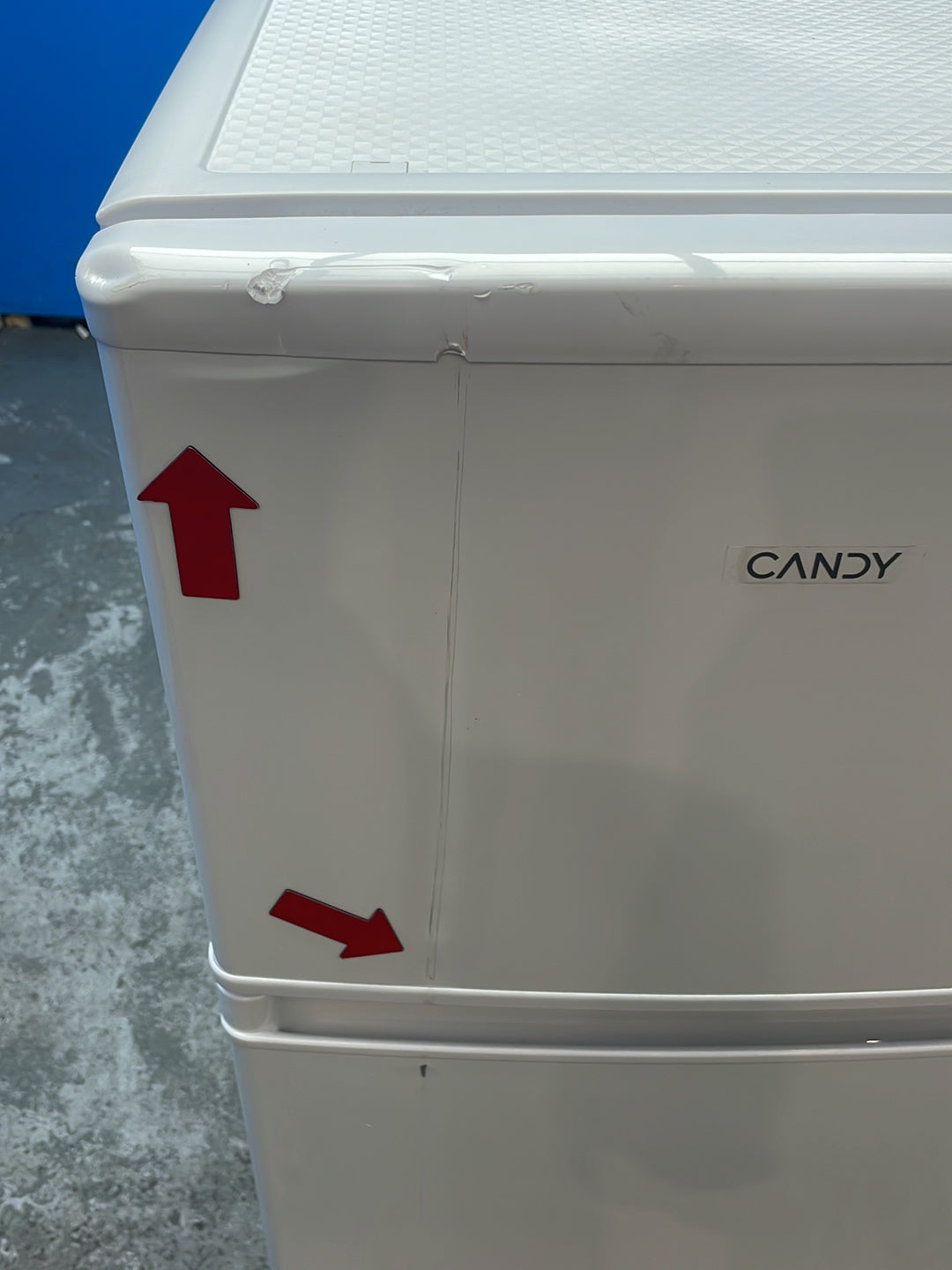 #GRC-163-014 - Candy 48cm Fridge Freezer – 117L, White, Manual Defrost
