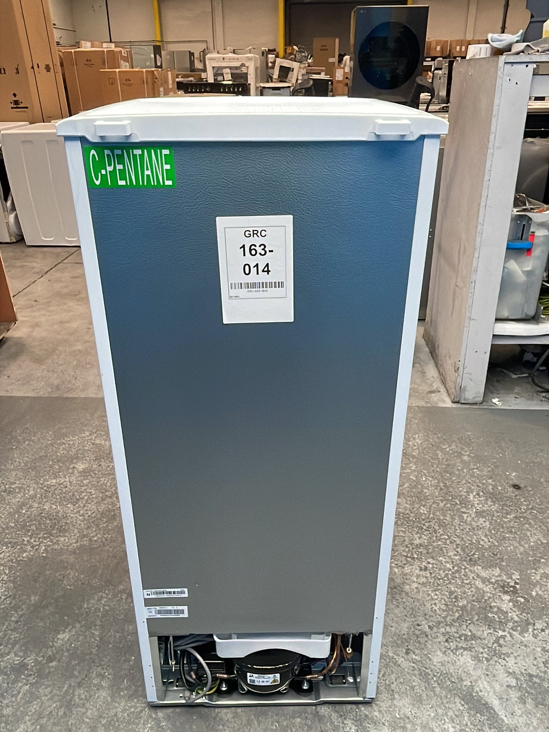 #GRC-163-014 - Candy 48cm Fridge Freezer – 117L, White, Manual Defrost