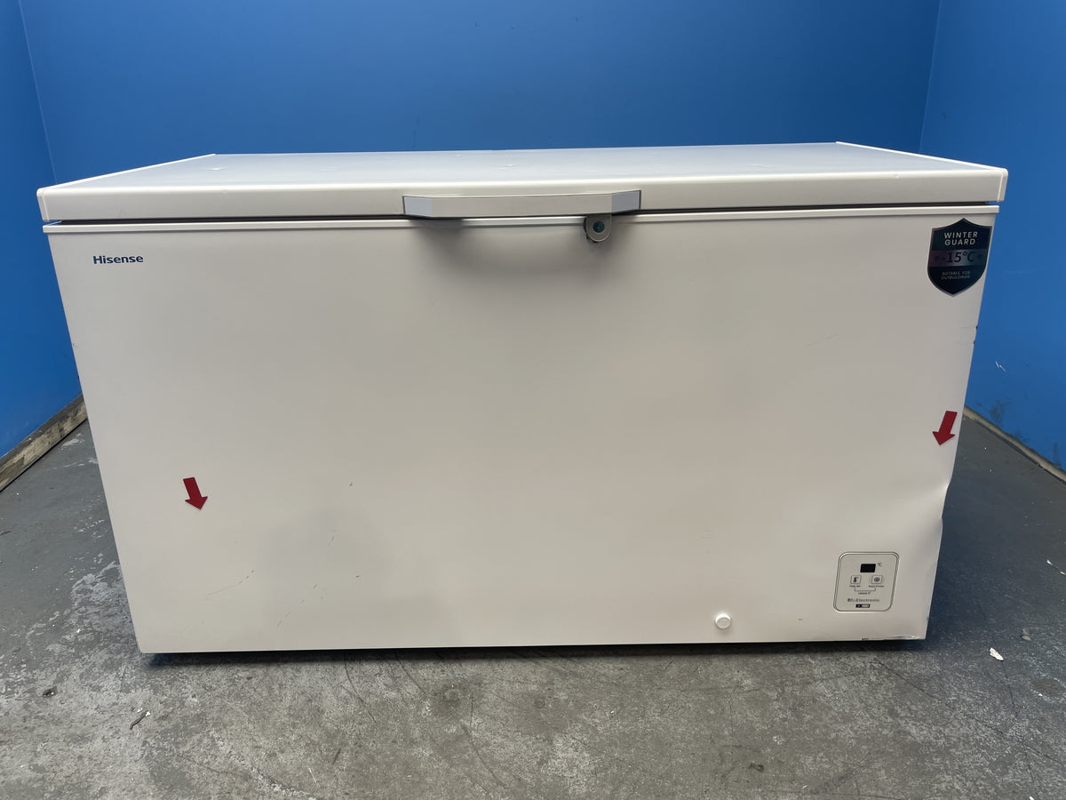 #GRC-163-150 - Hisense 372L Chest Freezer – Winter Guard, Hovering Door, White