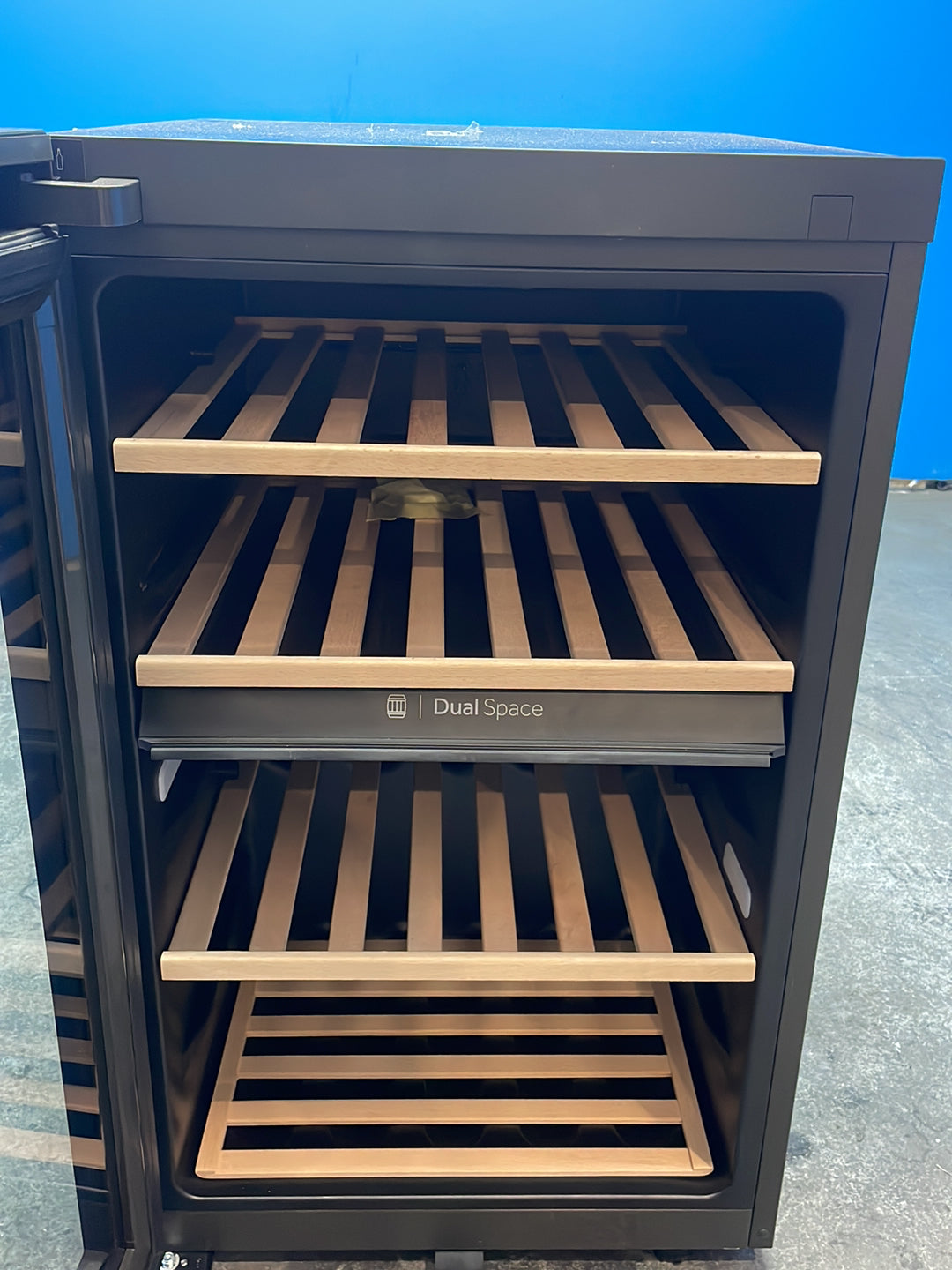 #GRC-163-439 - Haier Wine Bank 50 Series 7 42 Bottle Dual Zone Wine Cooler – Natural Airflow