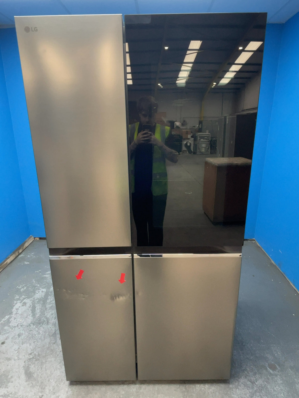 #GRC-163-583 - LG American Style Fridge Freezer – 655L, Prime Silver, Total No Frost