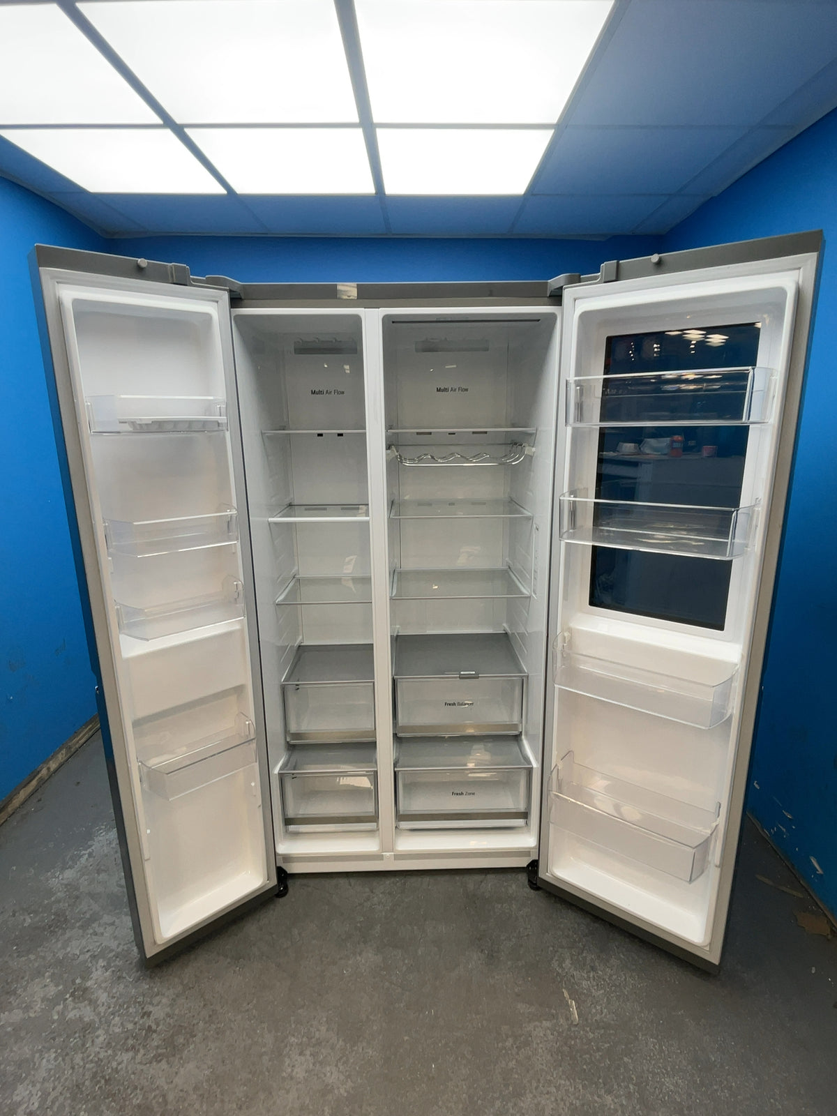 #GRC-163-583 - LG American Style Fridge Freezer – 655L, Prime Silver, Total No Frost