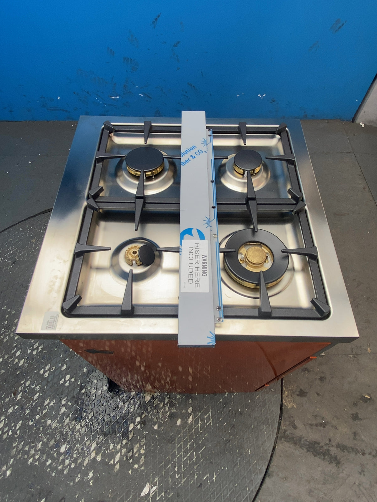 #GRC-163-733 - Bertazzoni 60cm Dual Fuel Range Cooker – 69L, 4 Gas Burners, Cast Iron Supports