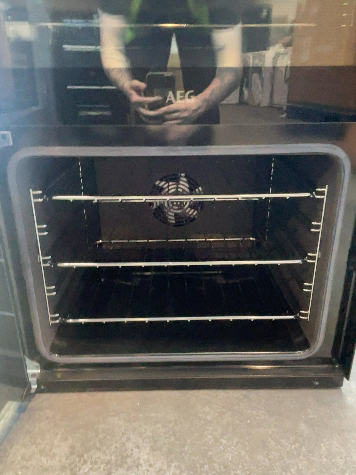 #GRC-163-738 - AEG 60cm Electric Double Oven Cooker – SteamBake, Induction Hob, Matte Black