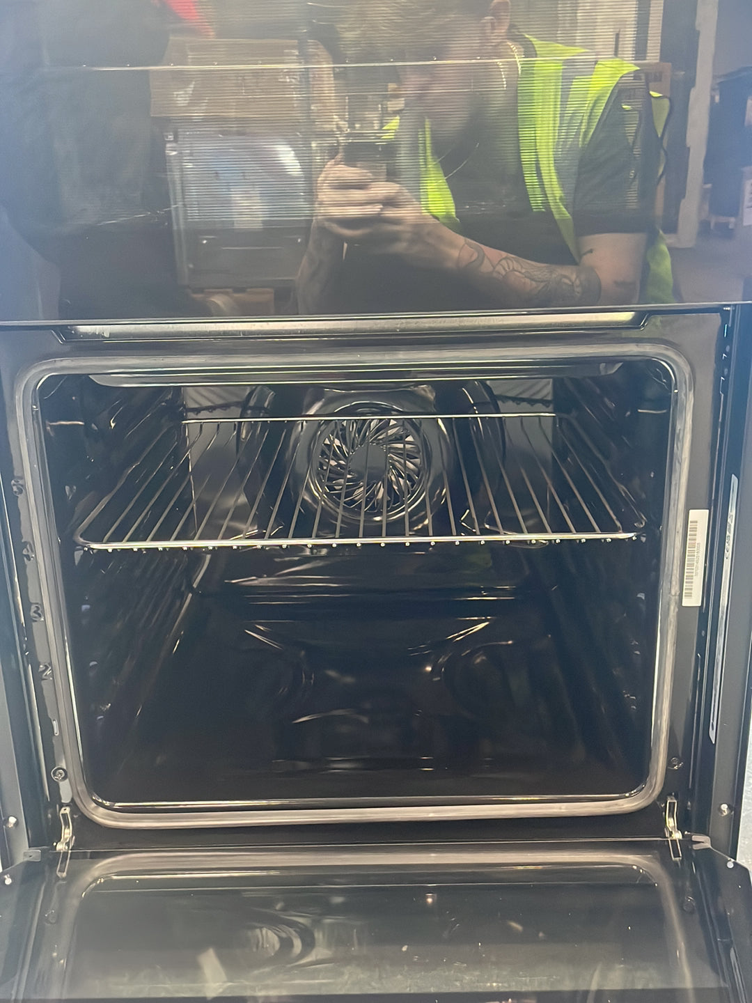 #GRC-163-812 - Hoover 60cm Electric Double Oven – 40L Capacity, Self-Cleaning, Black