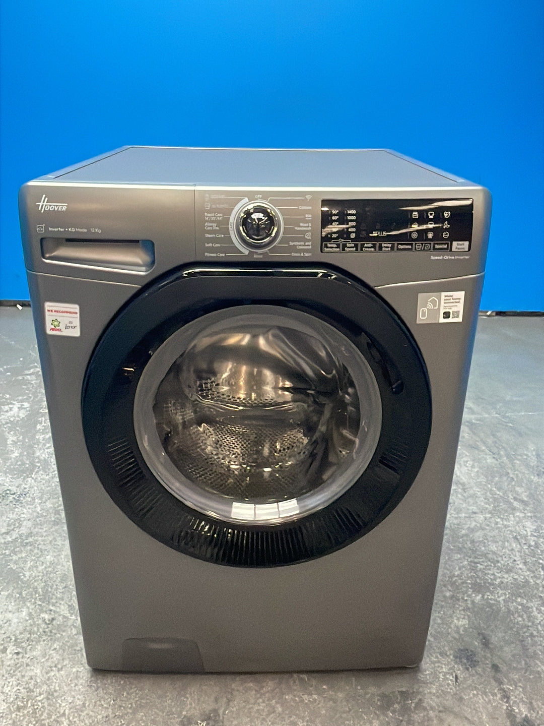 #GRC-163-922 - Hoover H-WASH 350 12kg 1400rpm Washing Machine – KG Mode Plus, Graphite