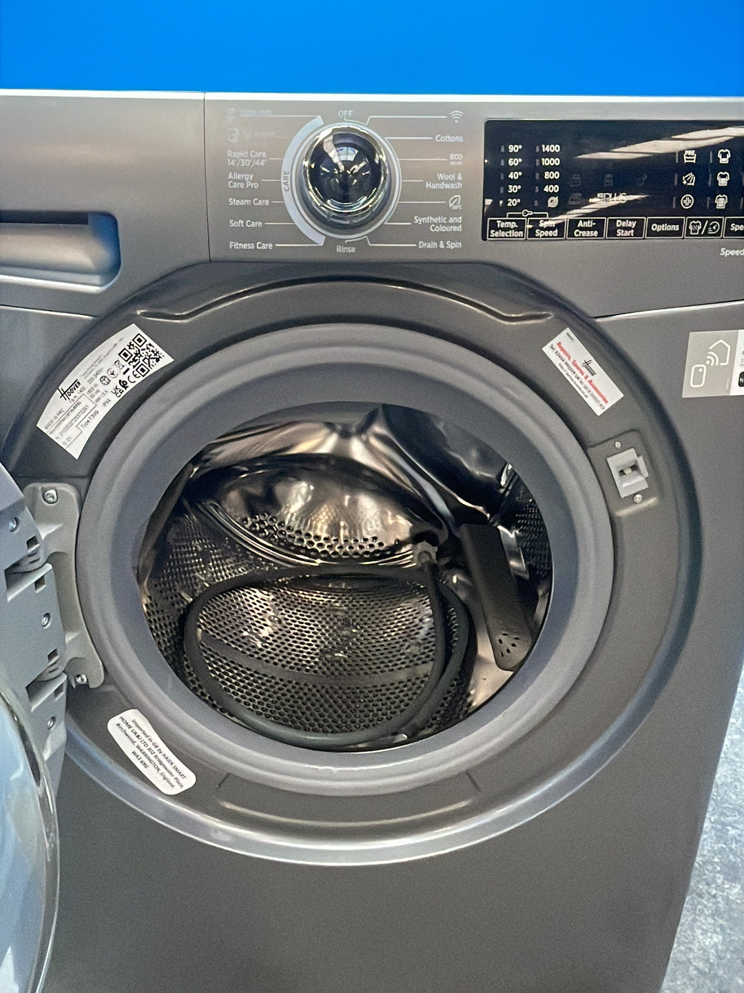 #GRC-163-922 - Hoover H-WASH 350 12kg 1400rpm Washing Machine – KG Mode Plus, Graphite
