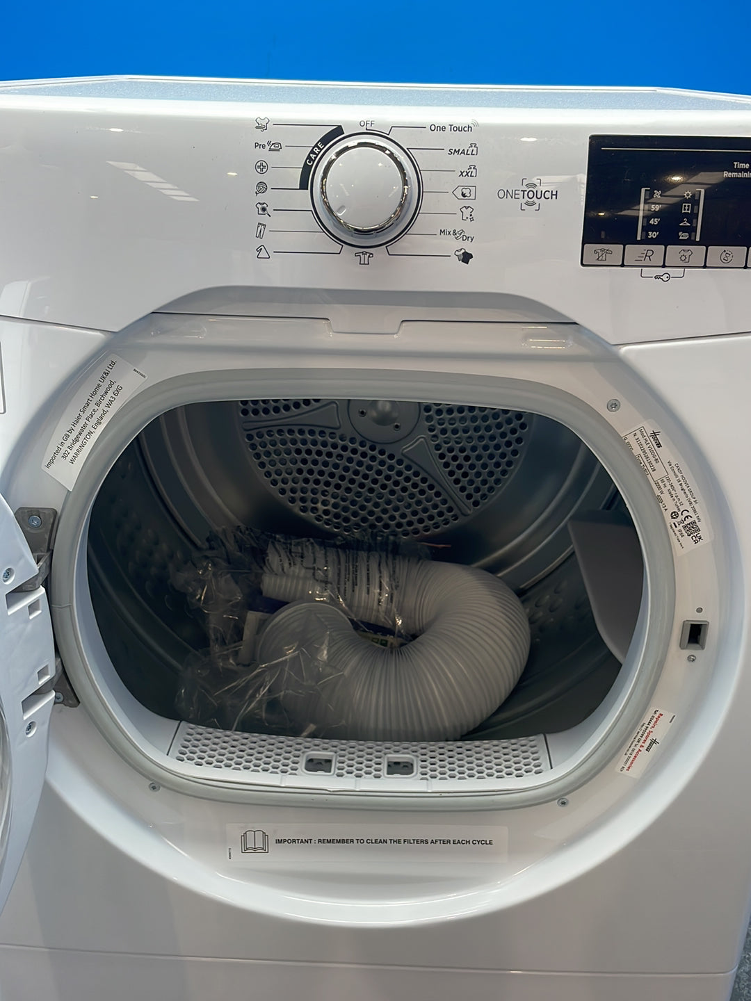 #GRC-163-927 - Hoover H-DRY 300 10kg Vented Tumble Dryer – WiFi Connected, White
