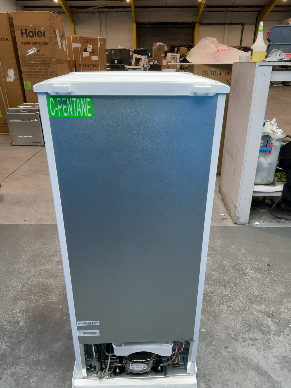 #GRC-163-957 - Candy 48cm Fridge Freezer – 117L, White, Manual Defrost