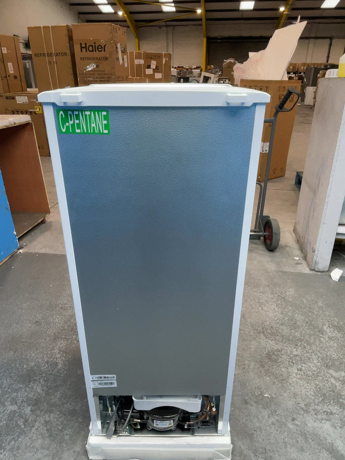 #GRC-163-958 - Candy 48cm Fridge Freezer – 117L, White, Manual Defrost