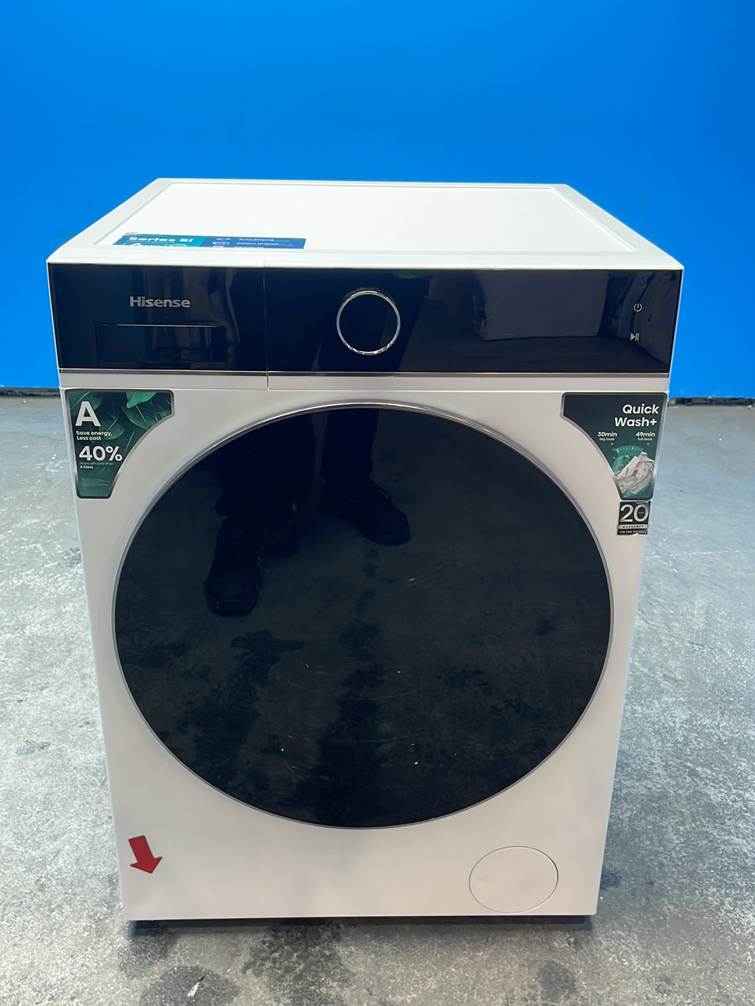 #GRC-163-982 - Hisense 12kg 1400rpm Washing Machine – Pure Jet Pro, Steam Function, White