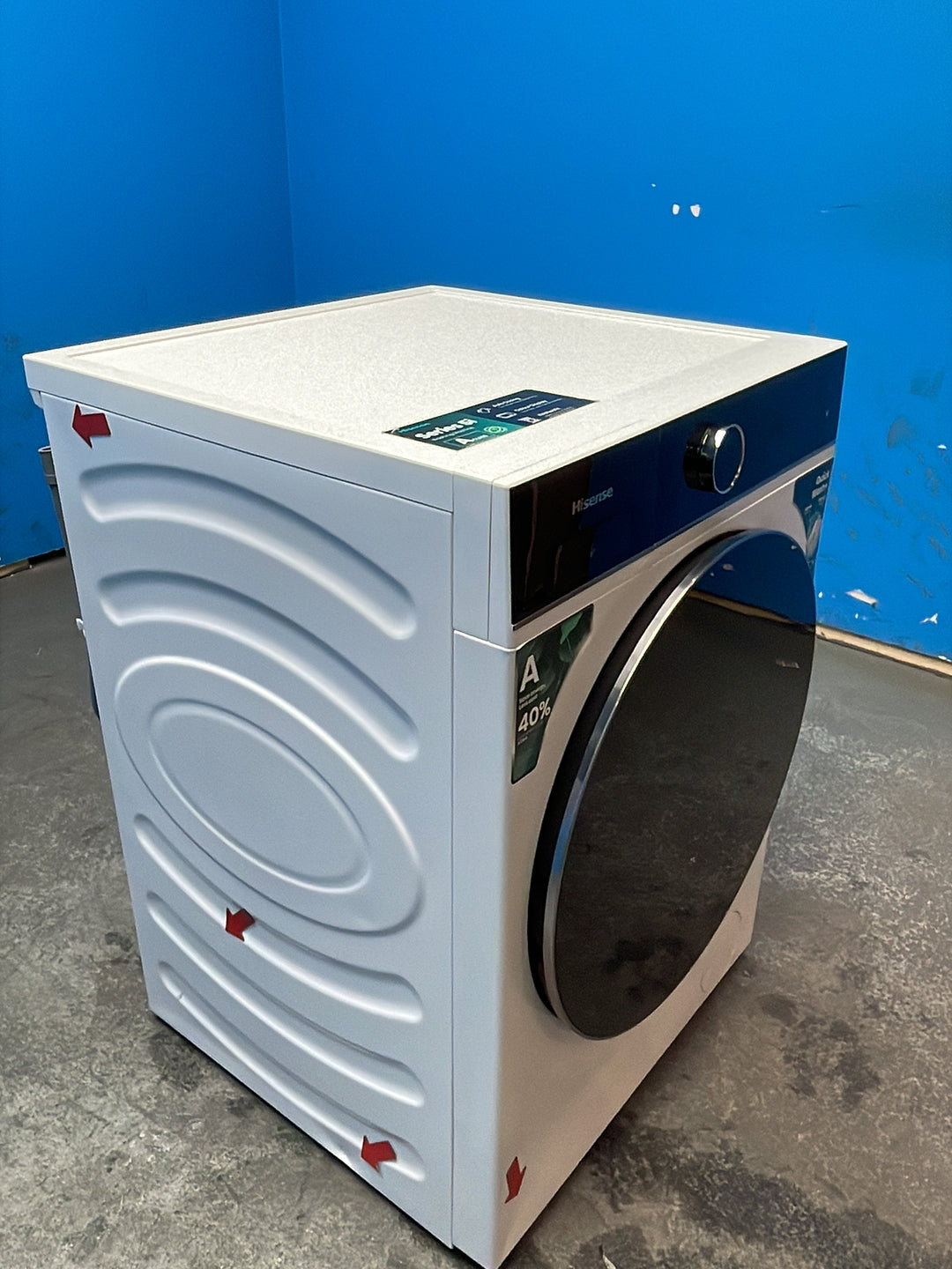 #GRC-163-982 - Hisense 12kg 1400rpm Washing Machine – Pure Jet Pro, Steam Function, White