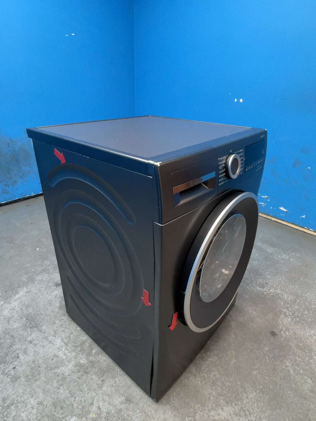 #GRC-164-014 - Bosch Series 6 10.5kg/6kg Washer Dryer – 1400rpm, Iron Assist, Graphite