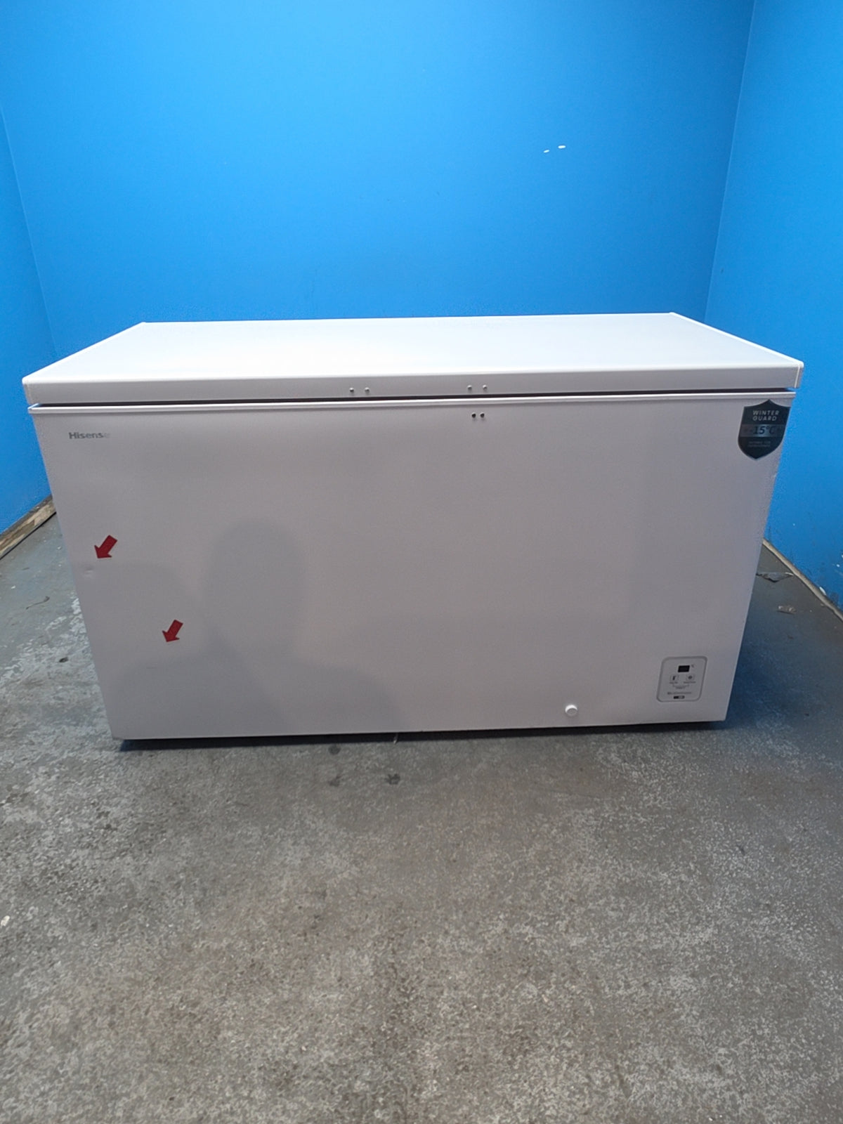 #GRC-164-034 - Hisense 372L Chest Freezer – Winter Guard, Hovering Door, White