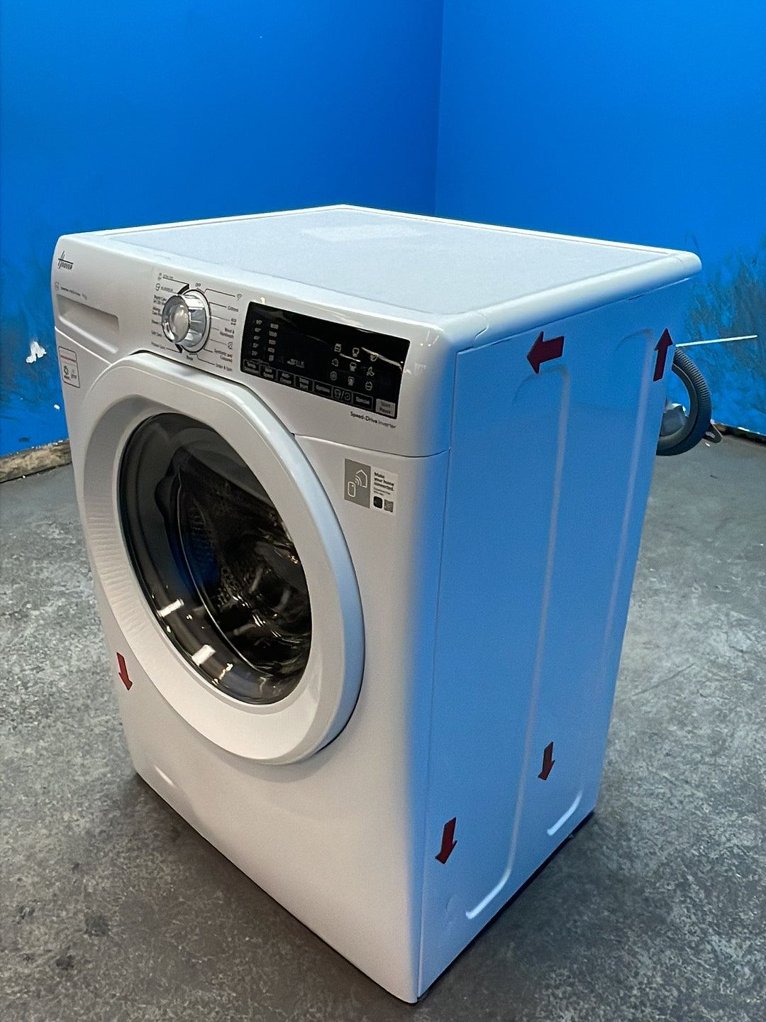 #GRC-164-111 - Hoover H-WASH 350 9kg 1600rpm Washing Machine – Eco-Power Inverter Motor, White