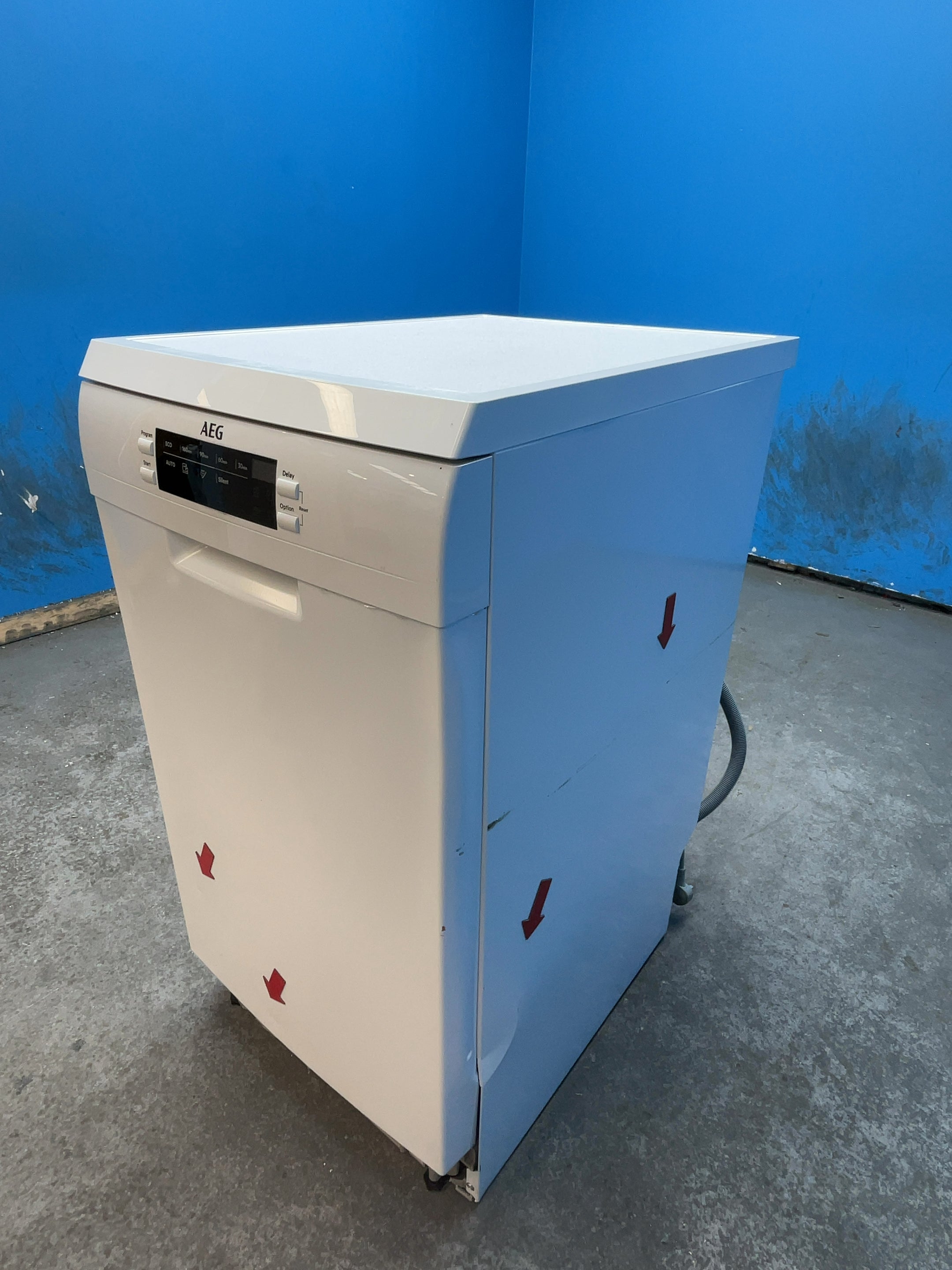 #GRC-164-148 - AEG 6000 Slimline Dishwasher – 9 Place, SatelliteClean, AirDry, White