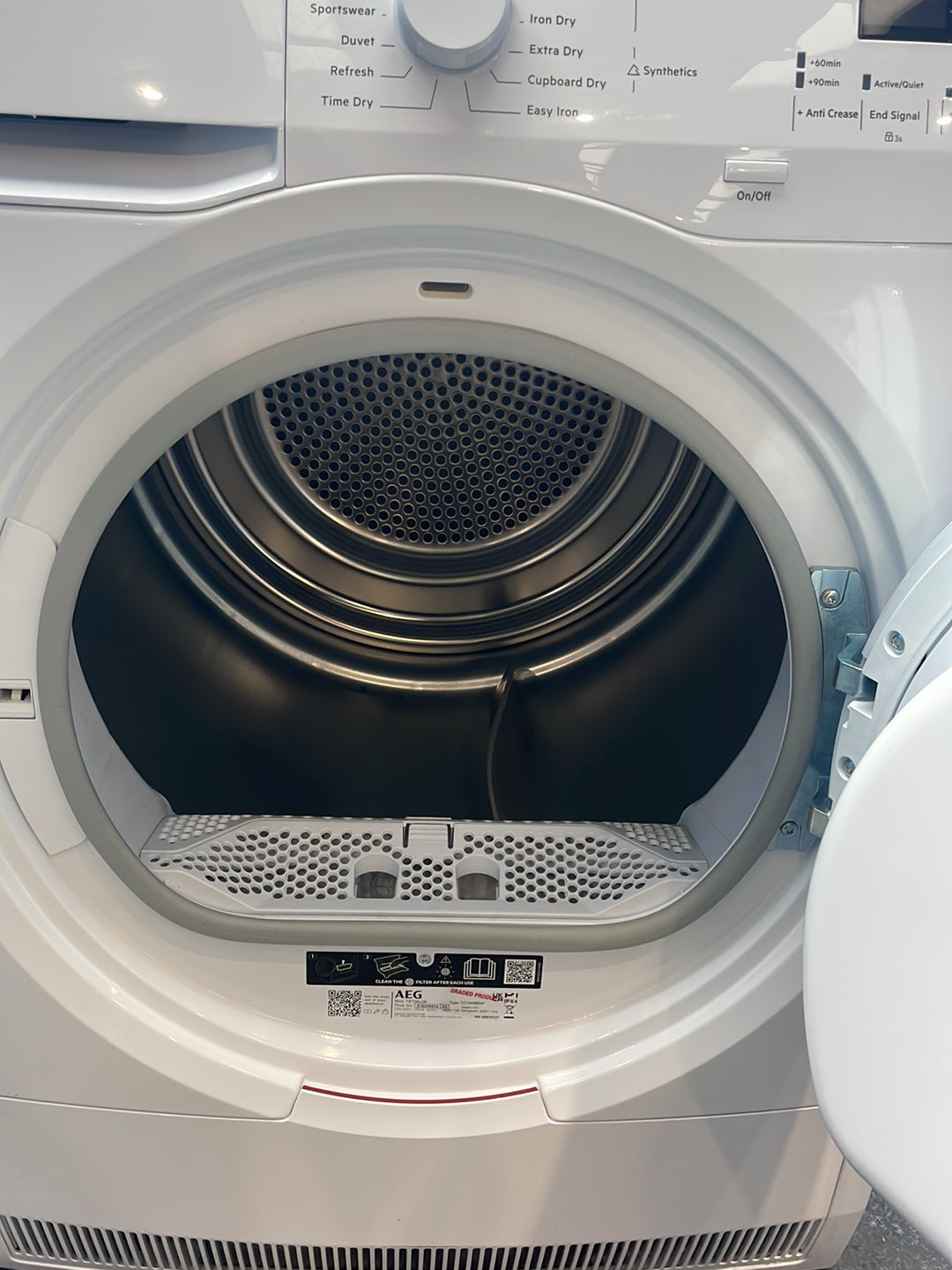 #GRC-164-197 - AEG 8kg 7000 Series Heat Pump Tumble Dryer – SensiDry, MixDry, White