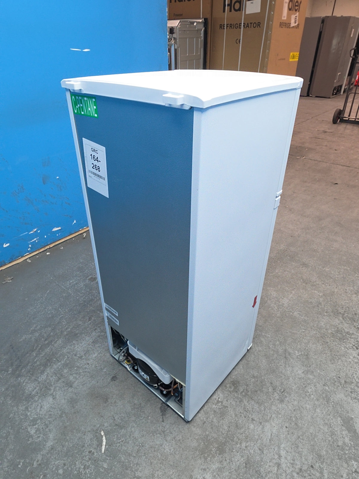 #GRC-164-268 - Candy 48cm Fridge Freezer – 117L, White, Manual Defrost