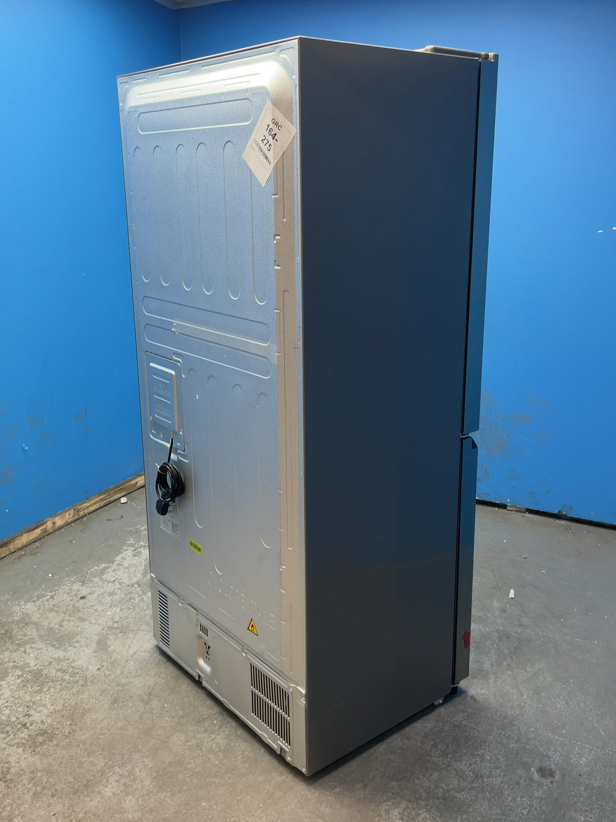 #GRC-164-275 - Haier American Style Fridge Freezer – 463L, Platinum Inox, Total No Frost